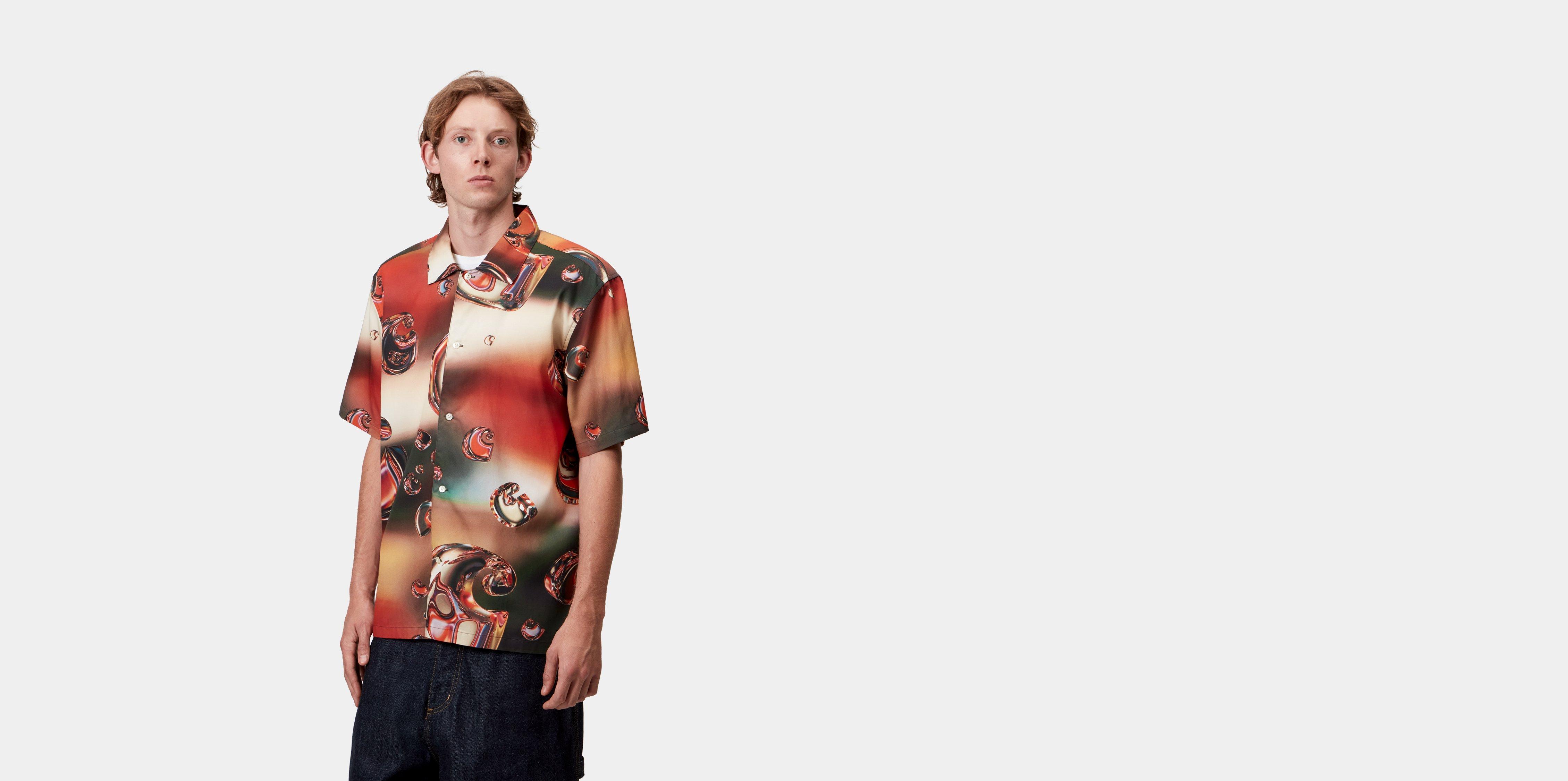 Carhartt WIP S/S Solar Chrome Shirt Solar Chrome | red|multicolor | S | Men