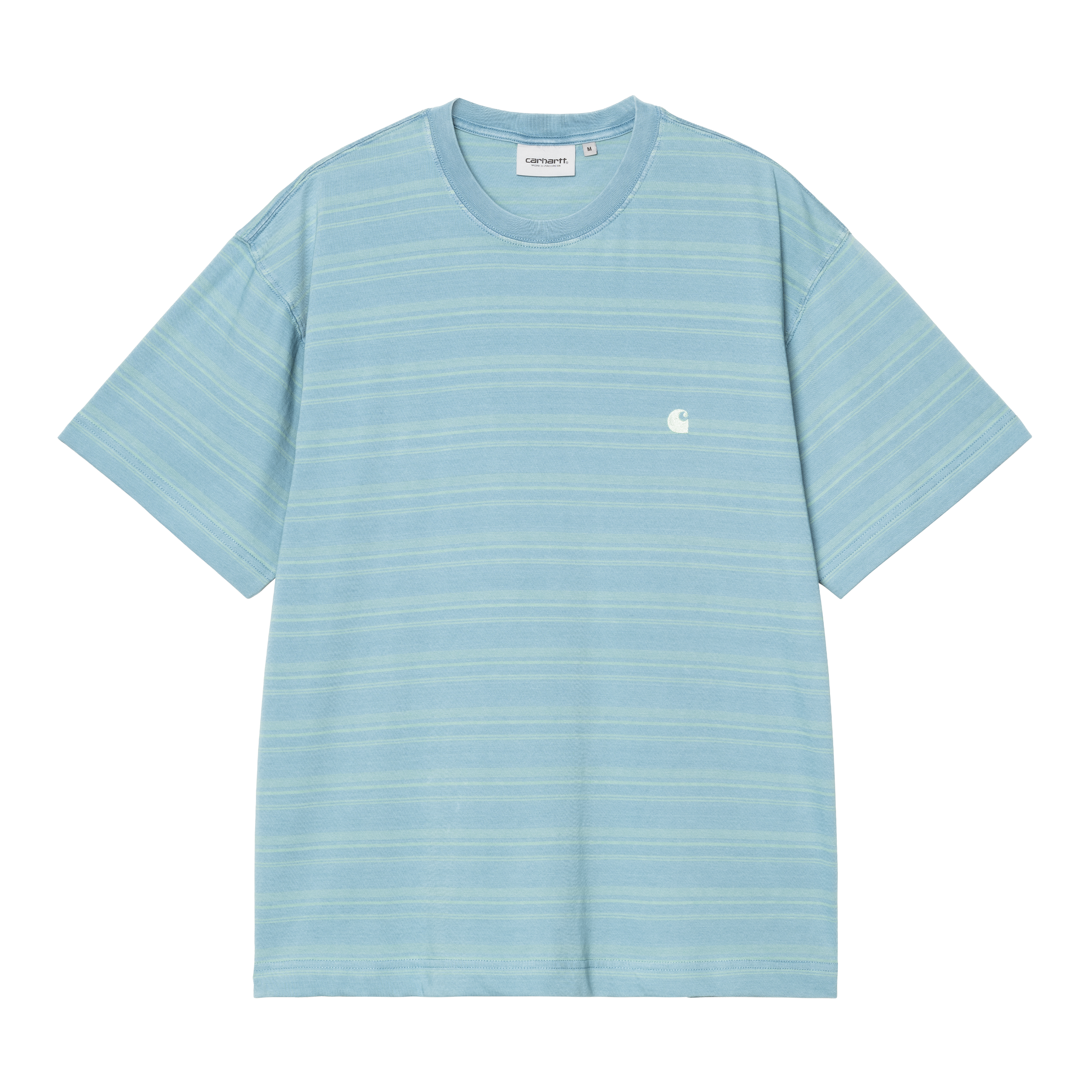 Carhartt WIP S/S Brodine T-Shirt, Brodine Stripe, Saguaro