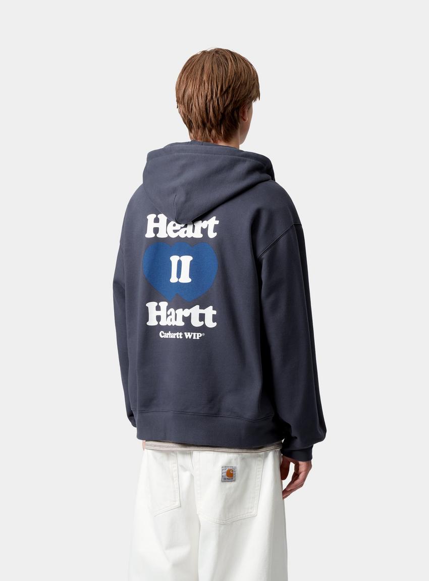 【Carhartt WIP】フード付 ハートII ハートスウェットジャケット Carhartt WIP Hooded Heart II Hartt Sweat Jacket, Blue