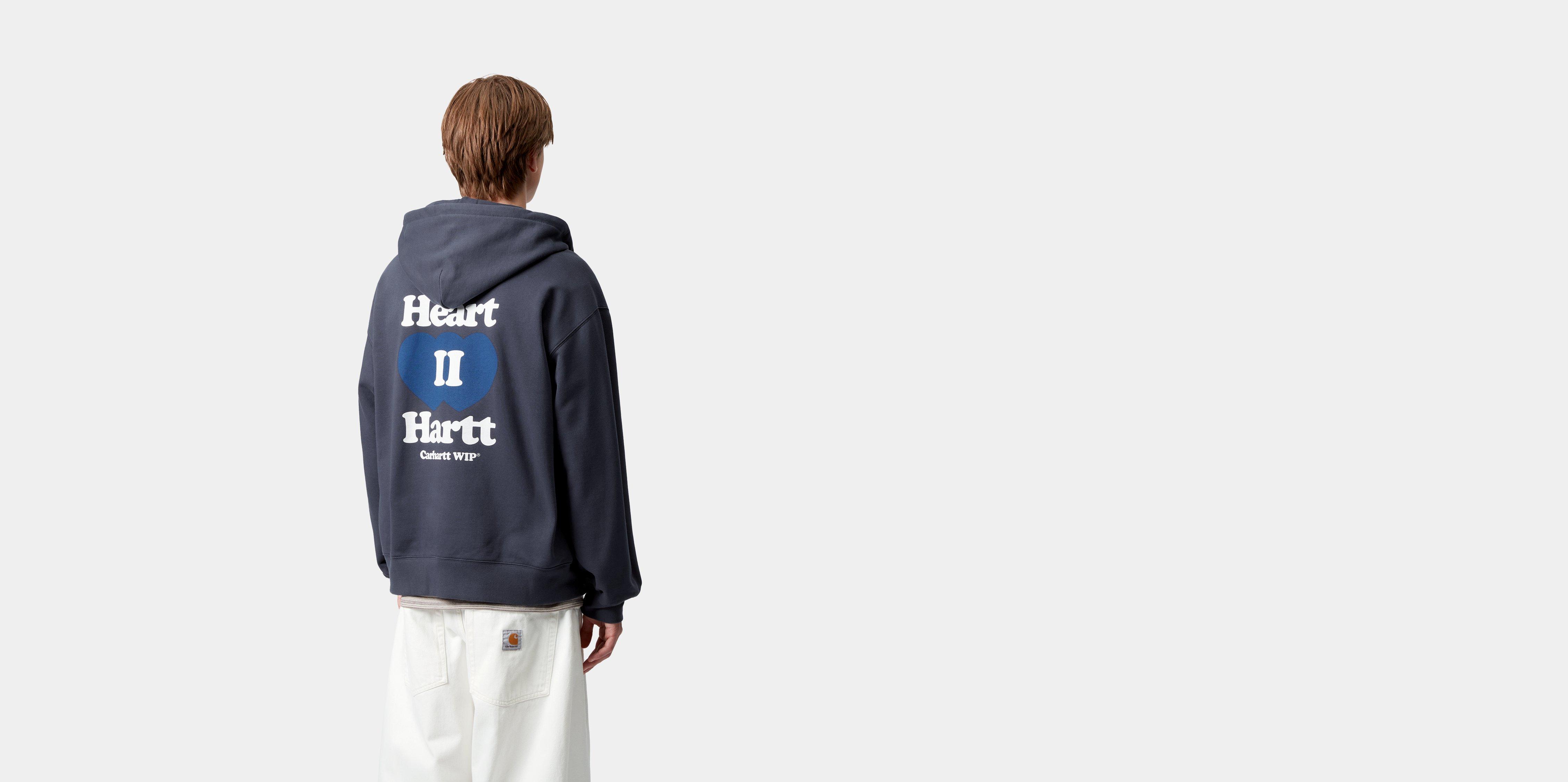 【Carhartt WIP】フード付 ハートII ハートスウェットジャケット Carhartt WIP Hooded Heart II Hartt Sweat Jacket, Blue