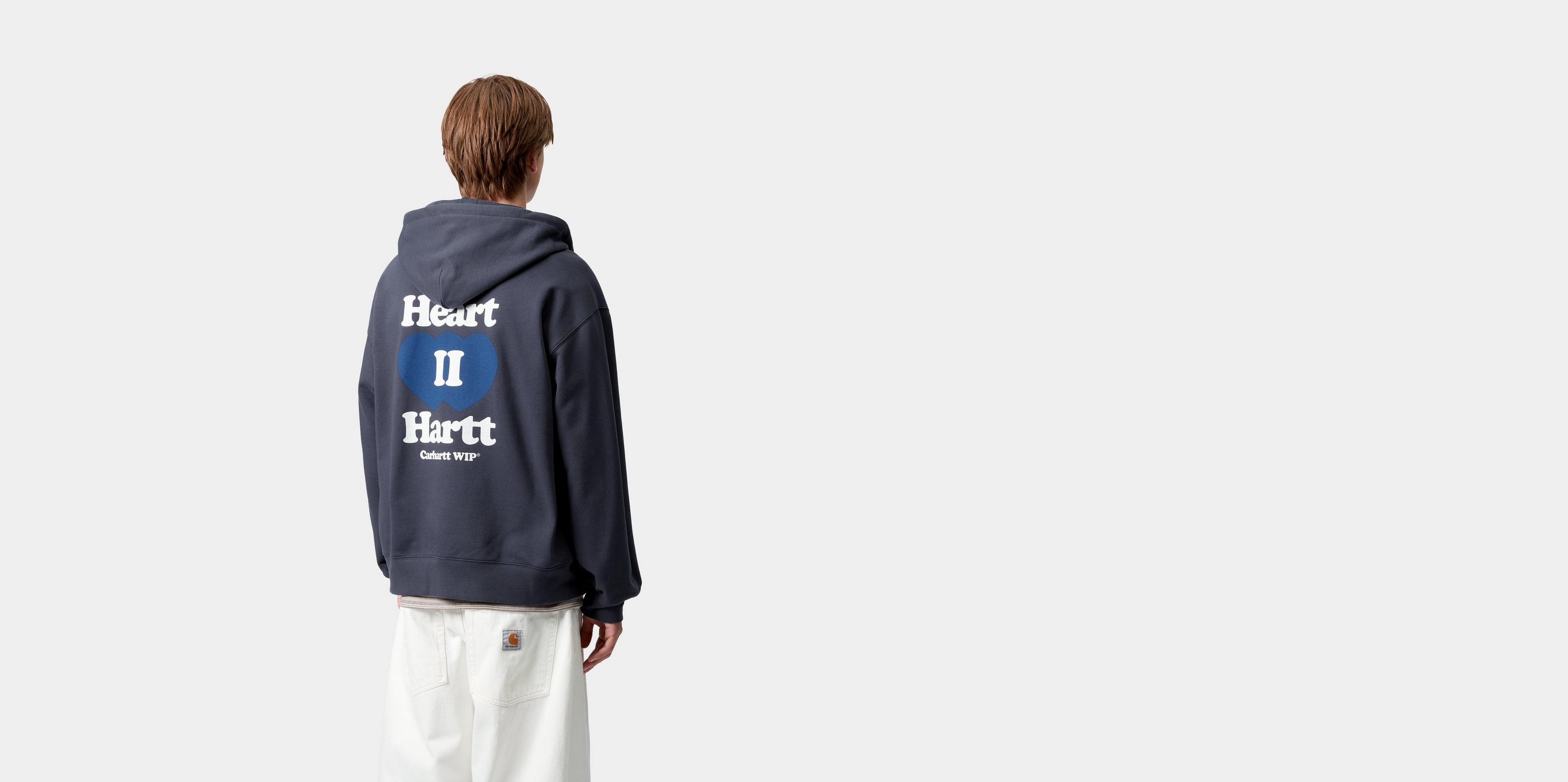 Carhartt WIP Hooded Heart II Hartt Sweat Jacket, Blue