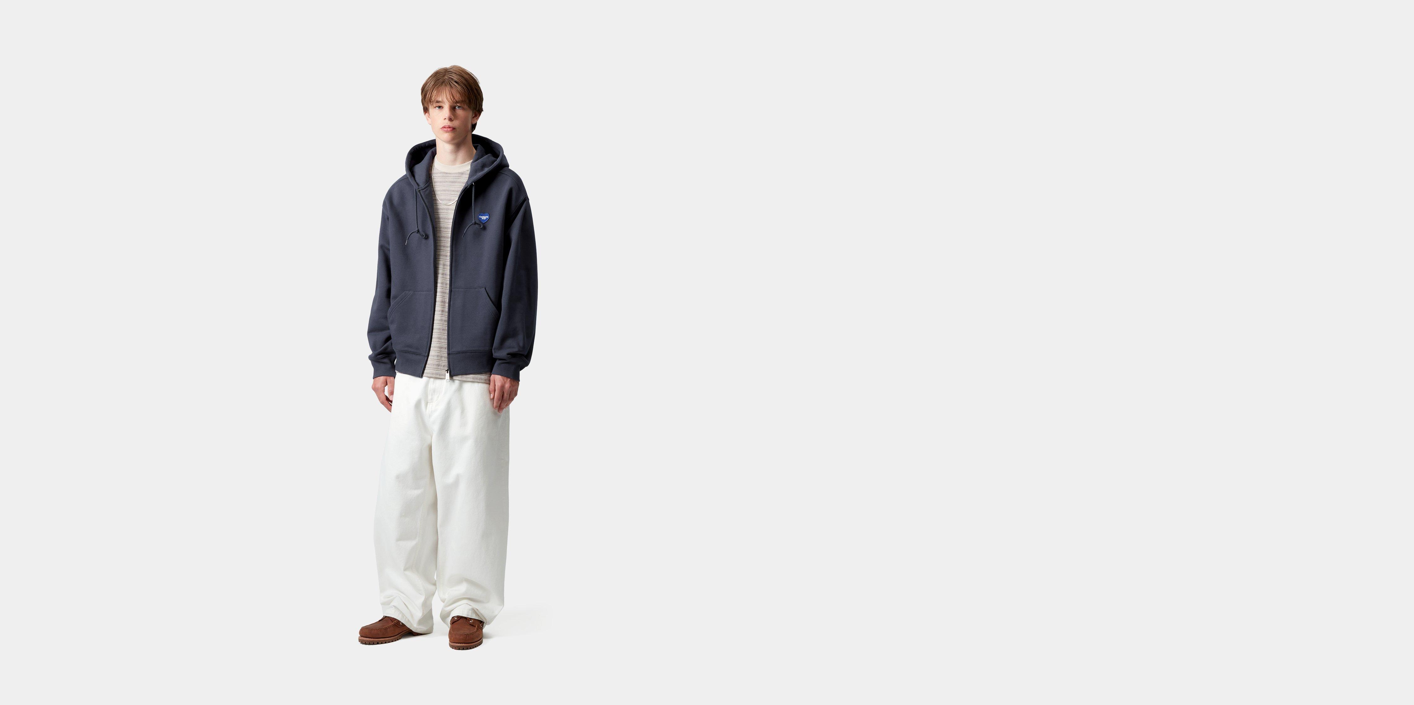 【Carhartt WIP】フード付 ハートII ハートスウェットジャケット Carhartt WIP Hooded Heart II Hartt Sweat Jacket, Blue