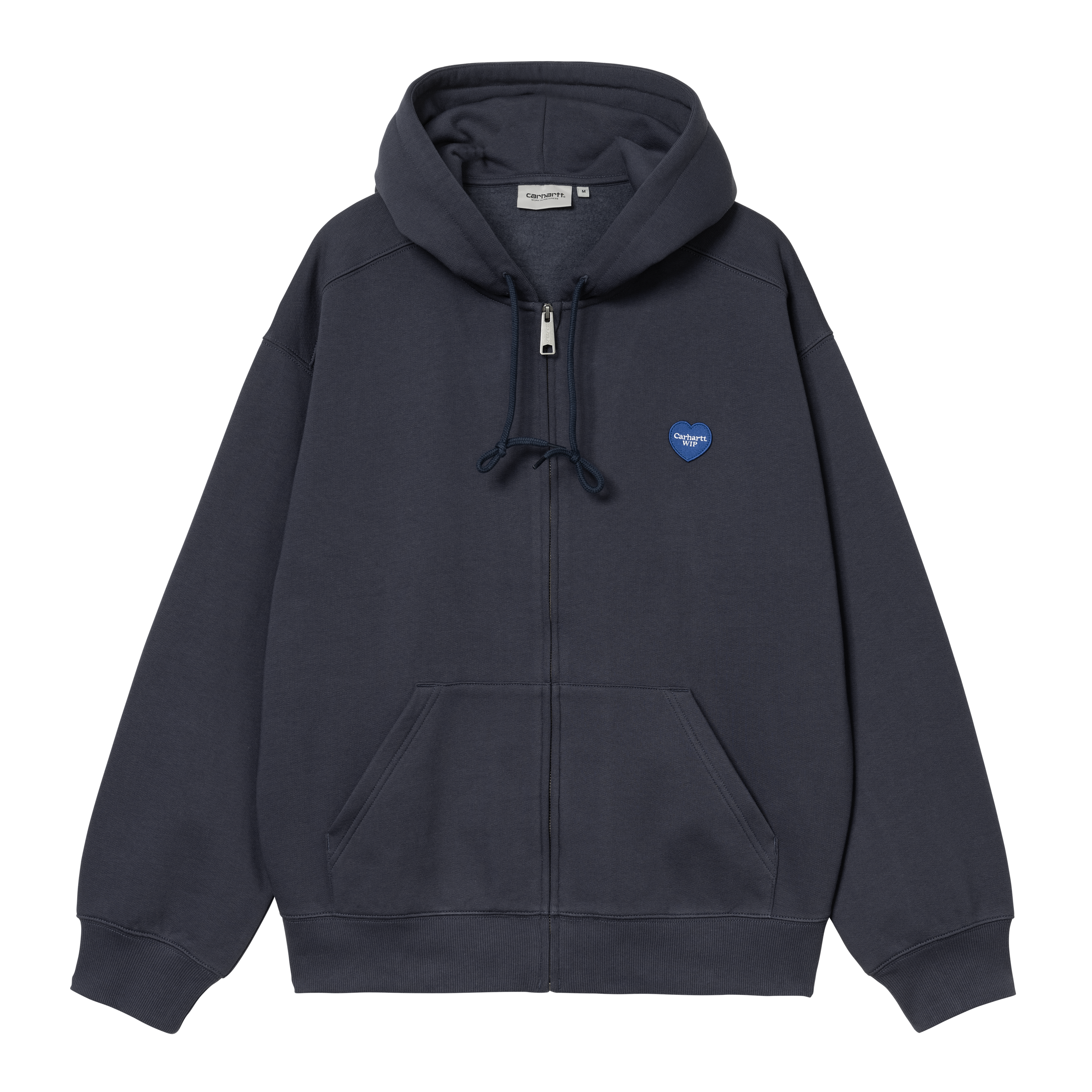 【Carhartt】 HOODED WIP SWEAT JACKET R6143 Carhartt WIP Hooded Jazzy Sweat Jacket, Black / Air Sky