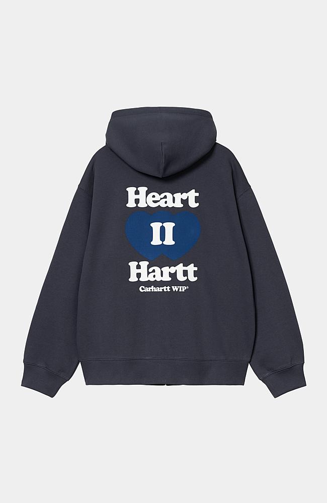 【Carhartt WIP】フード付 ハートII ハートスウェットジャケット Carhartt WIP Hooded Heart II Hartt Sweat Jacket, Blue