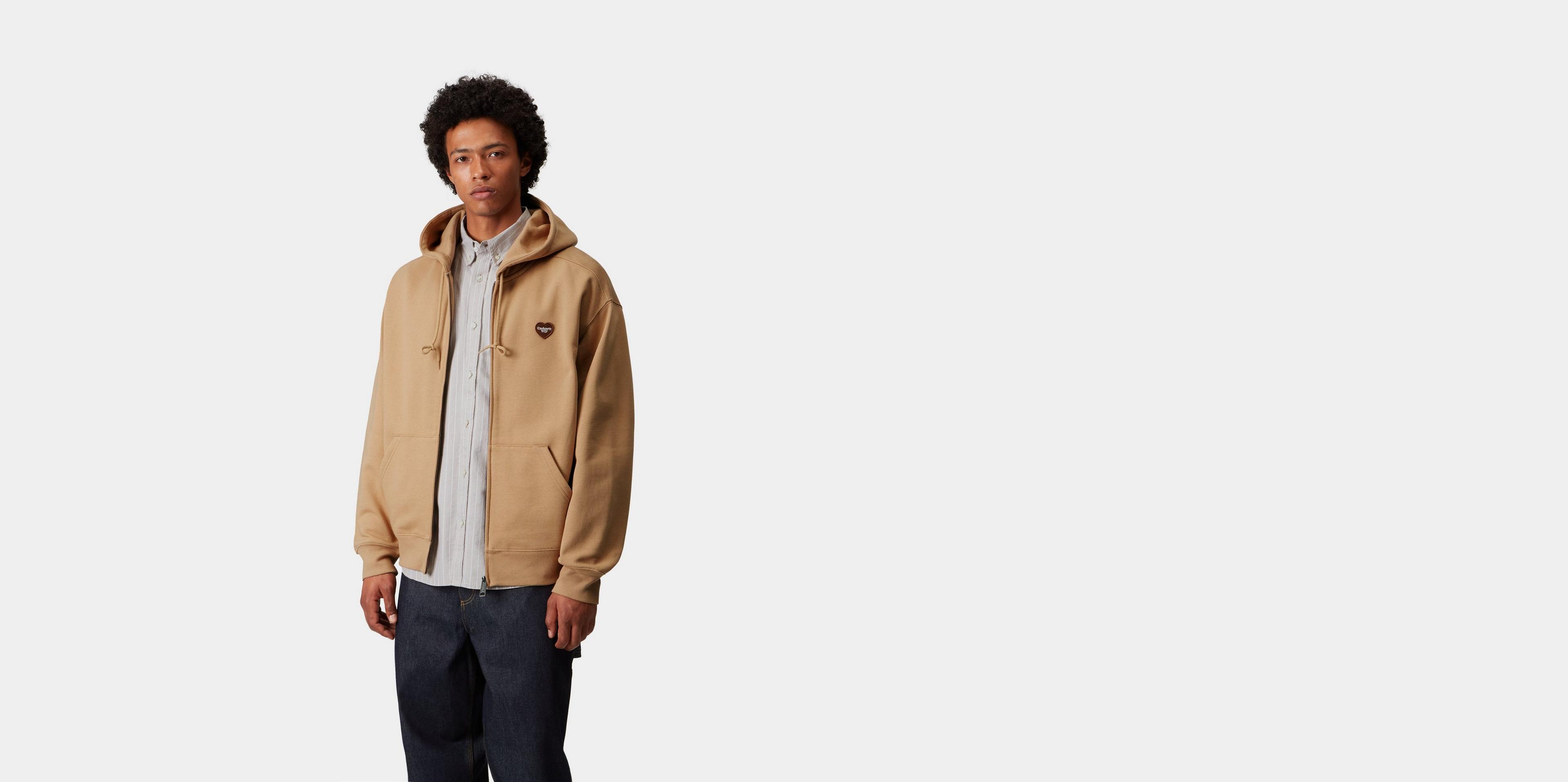 [CARHARTTWIP] HOODED HEART II HARTT SWEAT JACKET ★大人気★ Carhartt WIP Hooded Heart II Hartt Sweat Jacket, Black