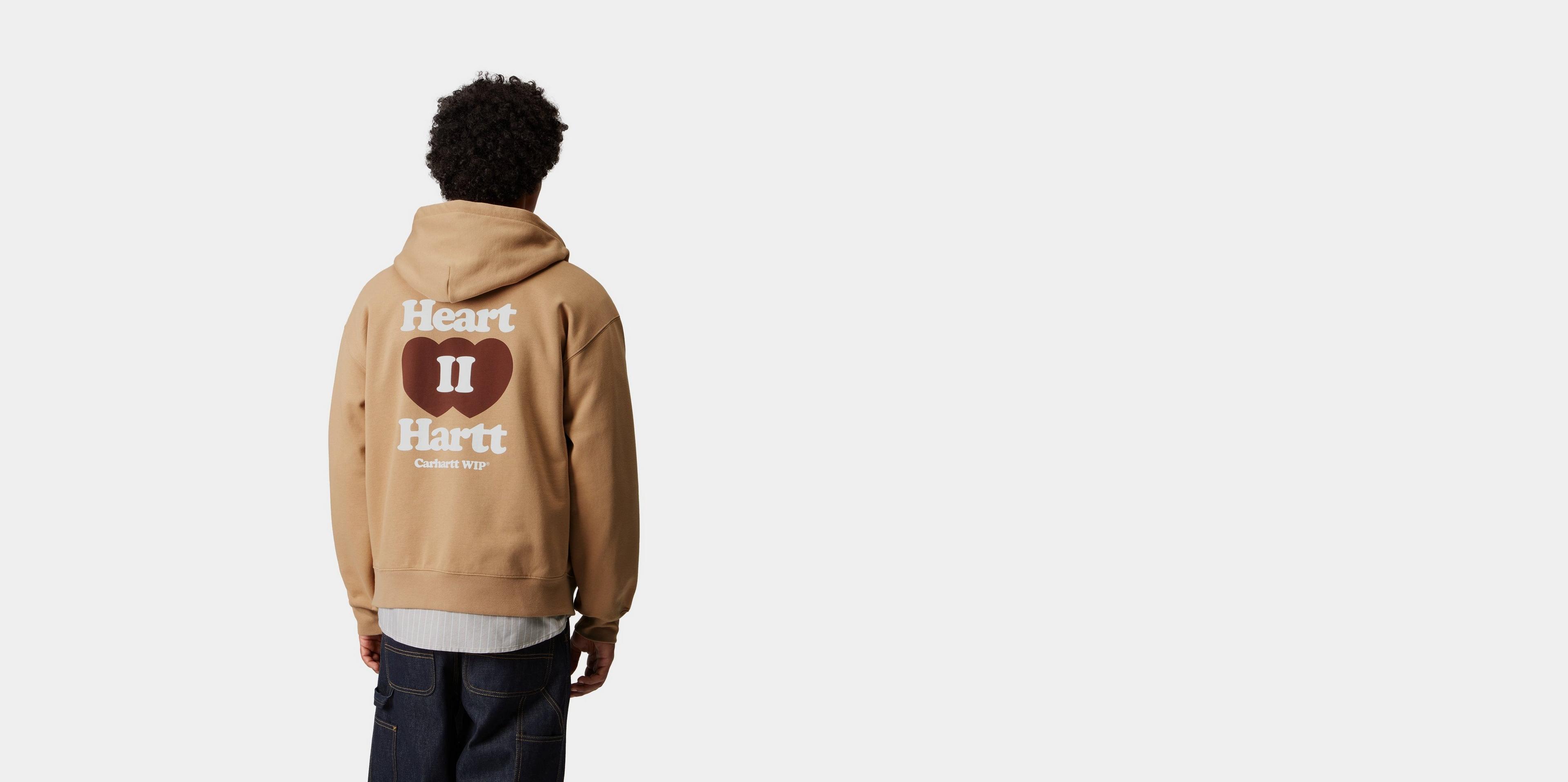 パーカー・フーディ Carhartt Wip Hooded Heart Ii Hartt Sweat Jacket Dusty Brown Carhartt WIP Hooded Heart Sweat Dusty H Brown | Cultizm