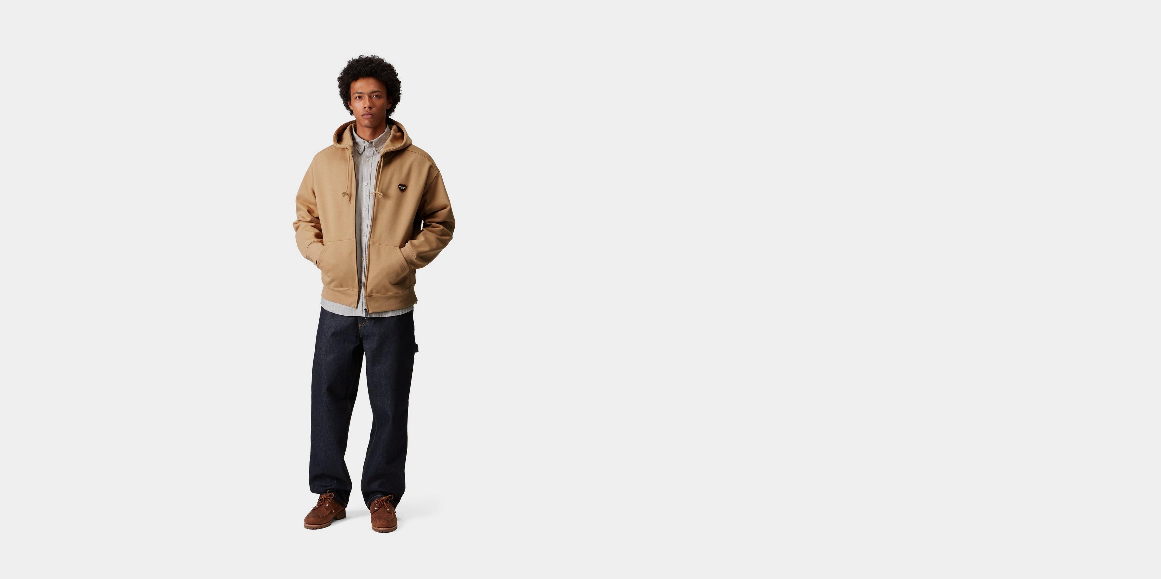 [CARHARTTWIP] HOODED HEART II HARTT SWEAT JACKET ★大人気★ Carhartt WIP Hooded Heart II Hartt Sweat Jacket, Black