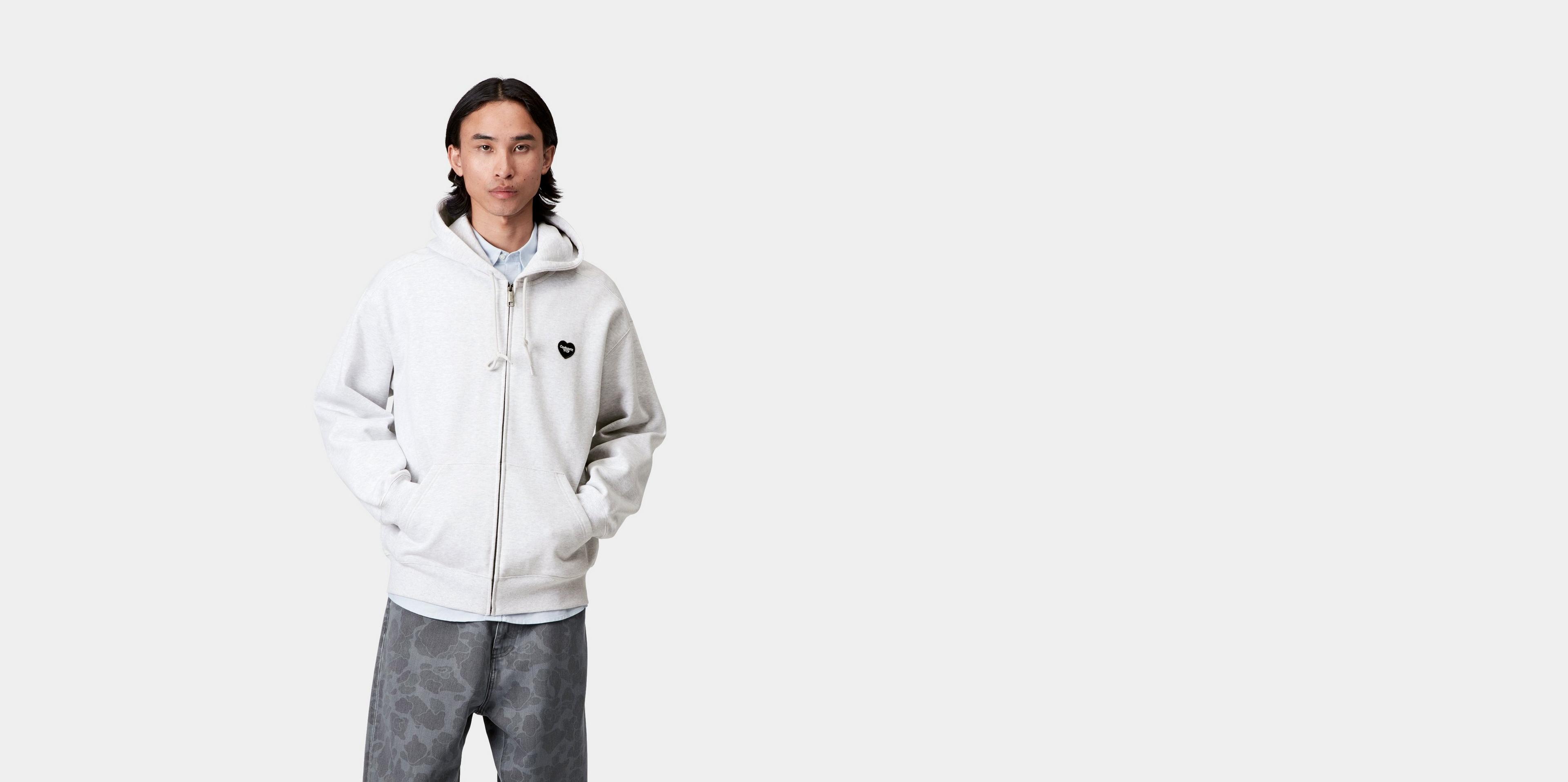 CARHARTT Hooded Heart フーディー ★ライトグレーXXL CARHARTT Hooded Heart フーディー ☆ライトグレーXXL Carhartt