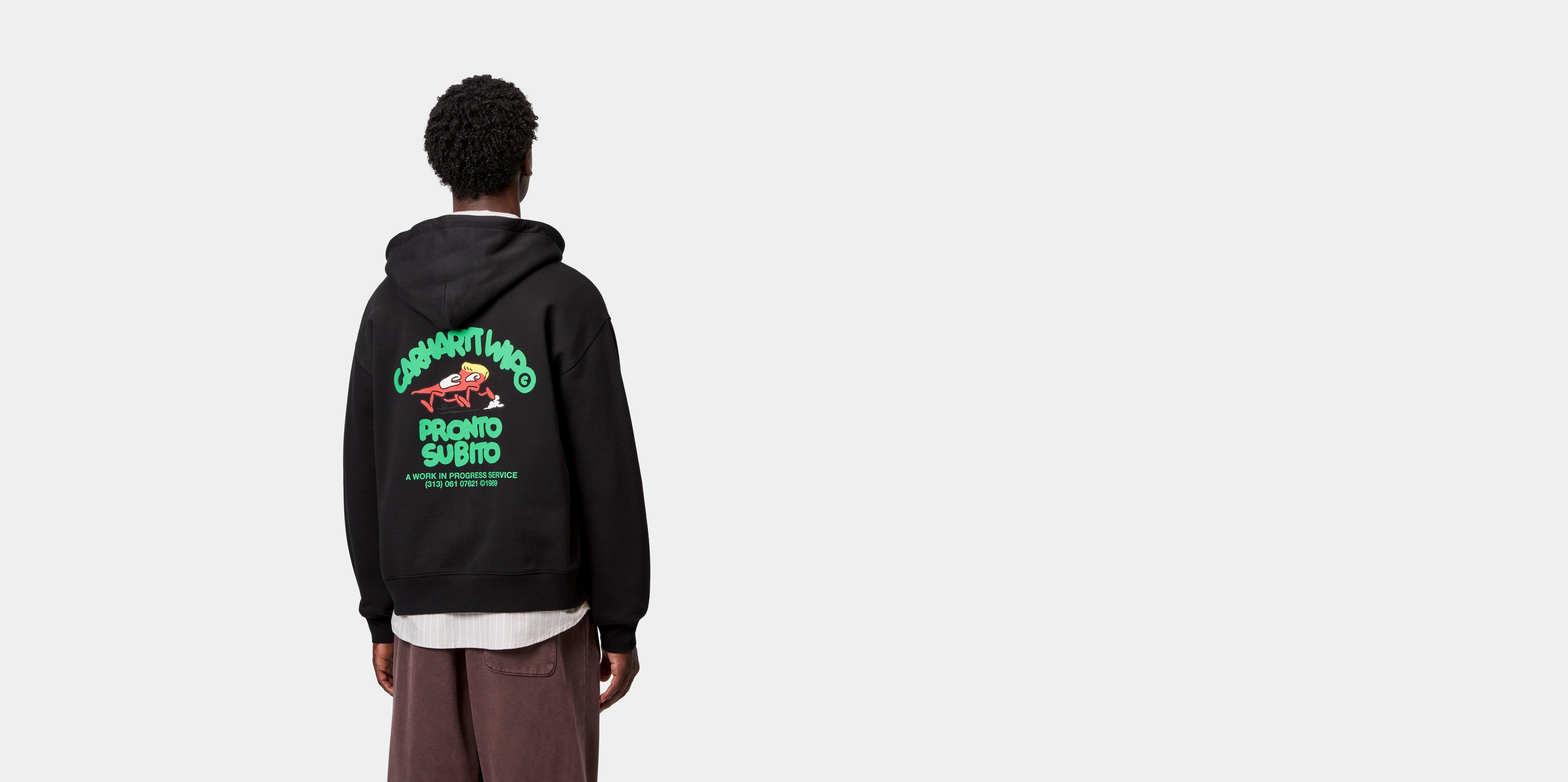Carhartt WIP Hooded Pronto Sweat Jacket, Black | Official