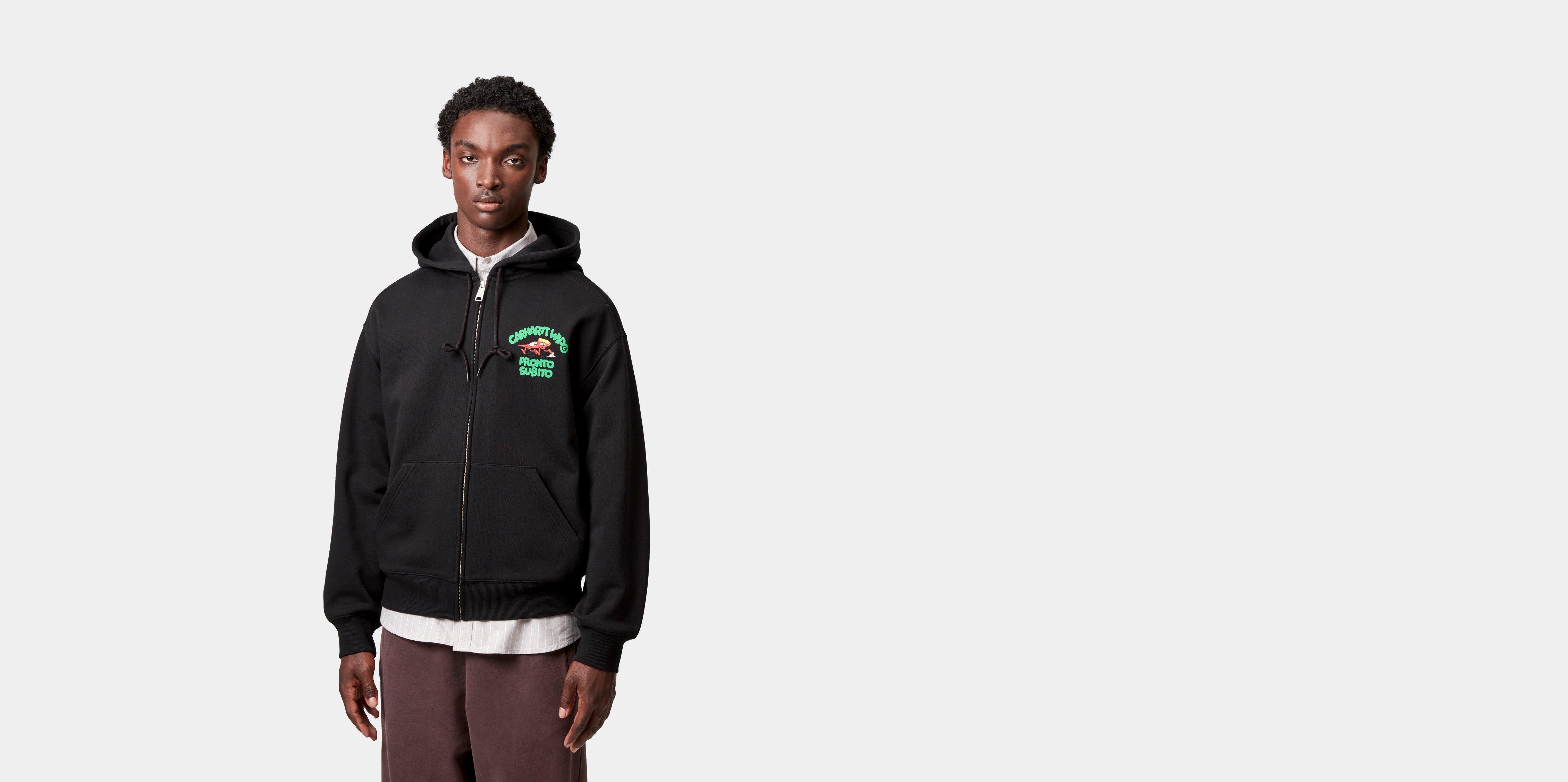 Carhartt WIP Hooded Pronto Sweat Jacket, Black | Official