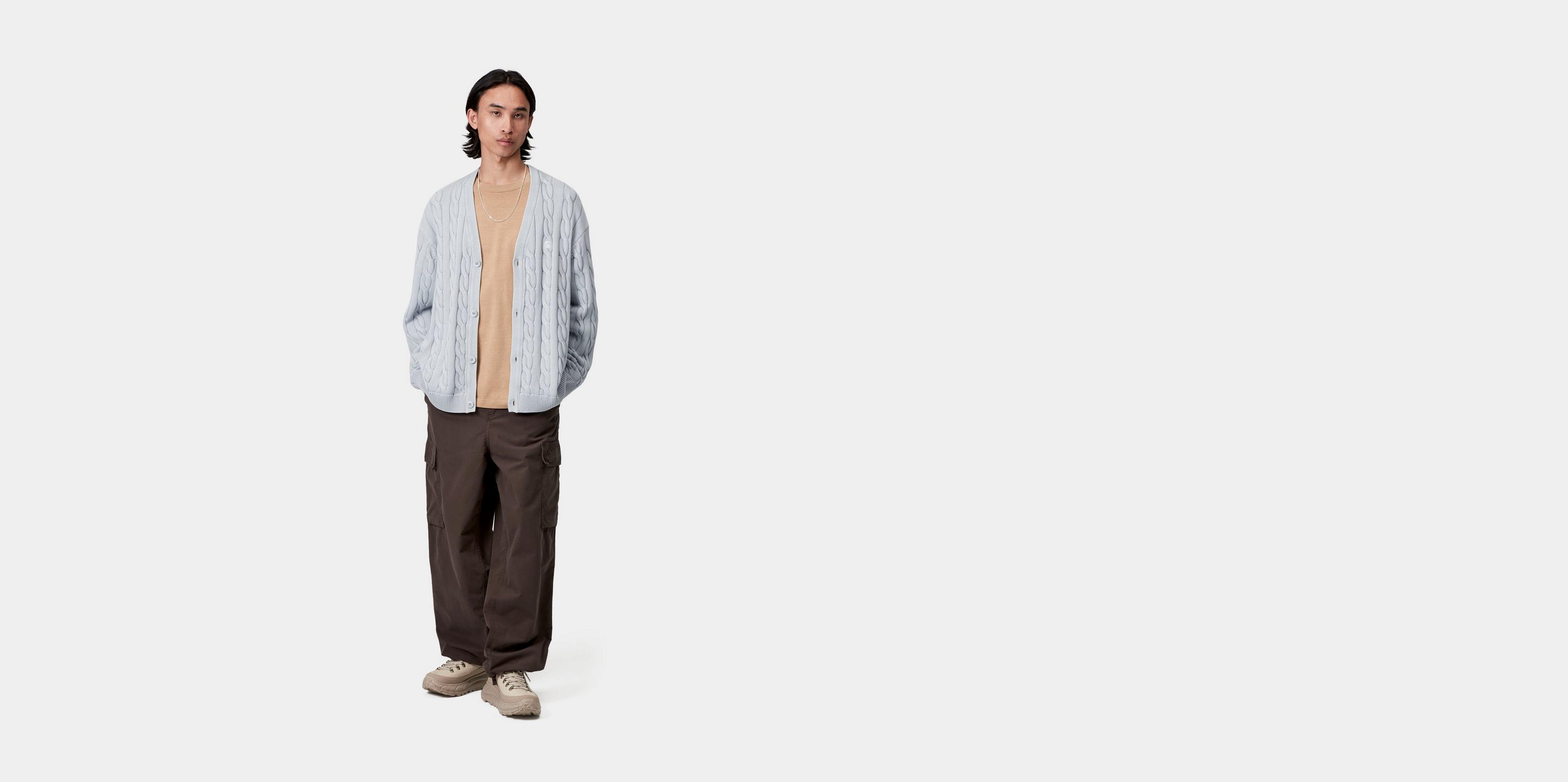 Carhartt WIP Carter Cardigan, Blue Fog | Official Online Store