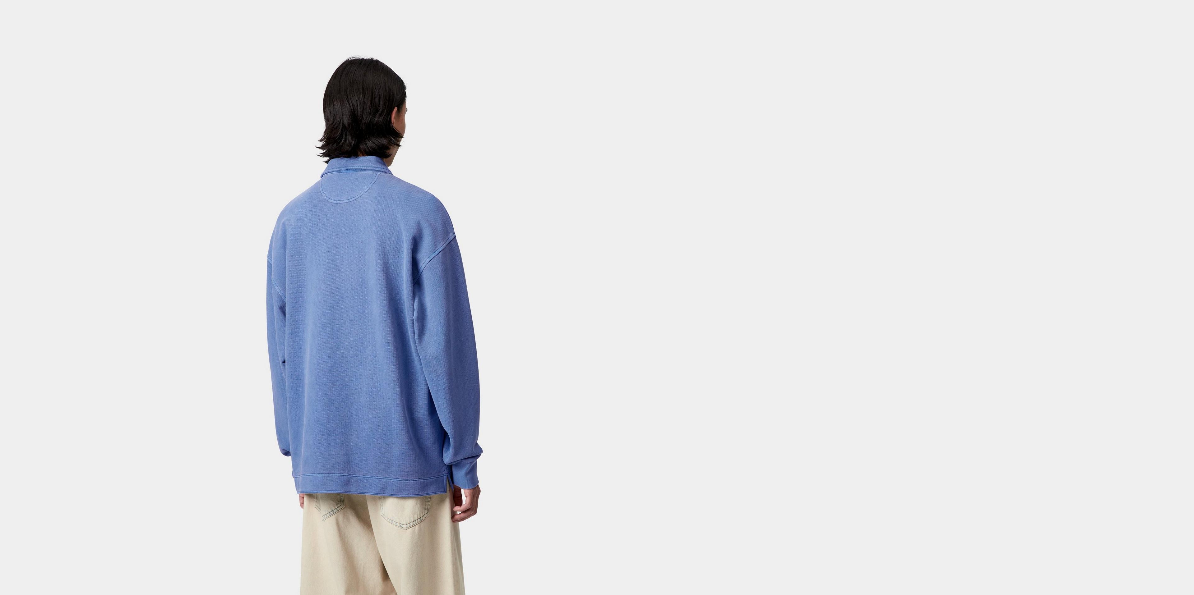 Carhartt WIP PiqueScript Sweatshirt, Wolfsbane / White