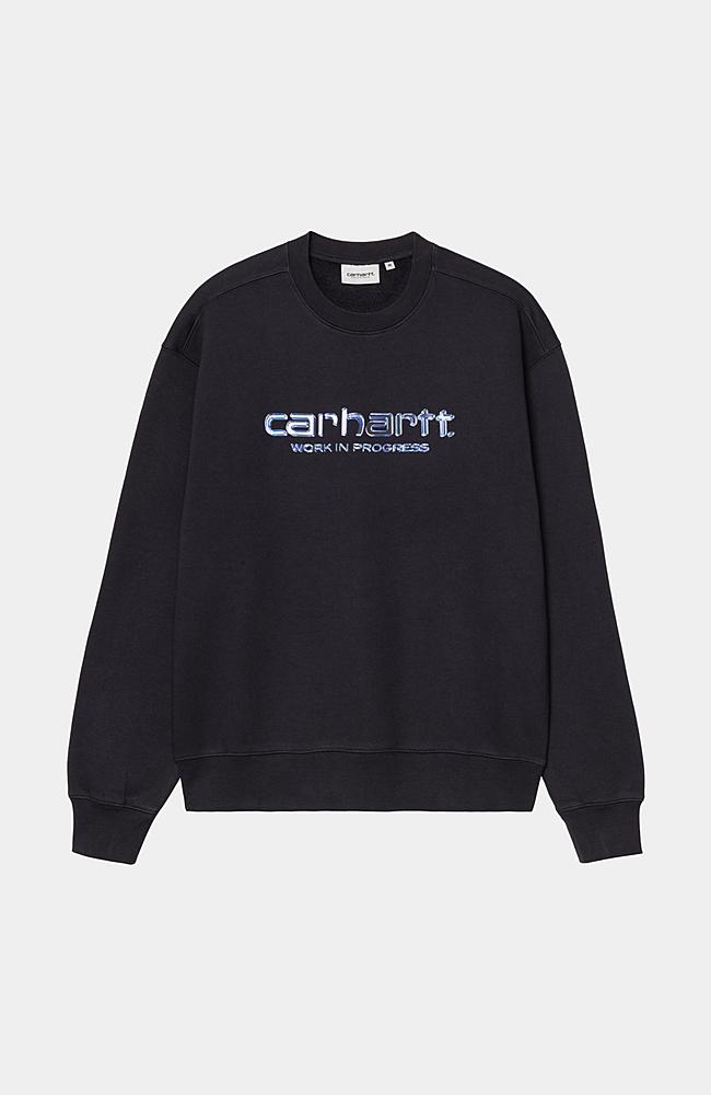 ★ドイツ発*carhartt WIP*新作*Solar Chrome スウェット/DN★ Carhartt WIP Solar Chrome Sweatshirt, Dark Navy | Official