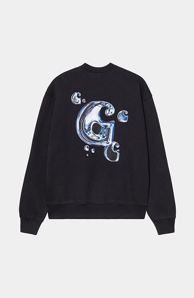 ★ドイツ発*carhartt WIP*新作*Solar Chrome スウェット/DN★ Carhartt WIP Solar Chrome Sweatshirt, Dark Navy | Official