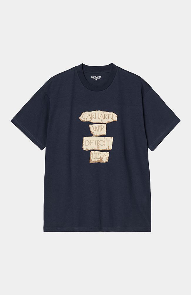 【Carhartt】 S/S BY THE NUMBERS T-SHIRT R6154 Carhartt WIP S/S Masterpiece T-Shirt, Air Force Blue