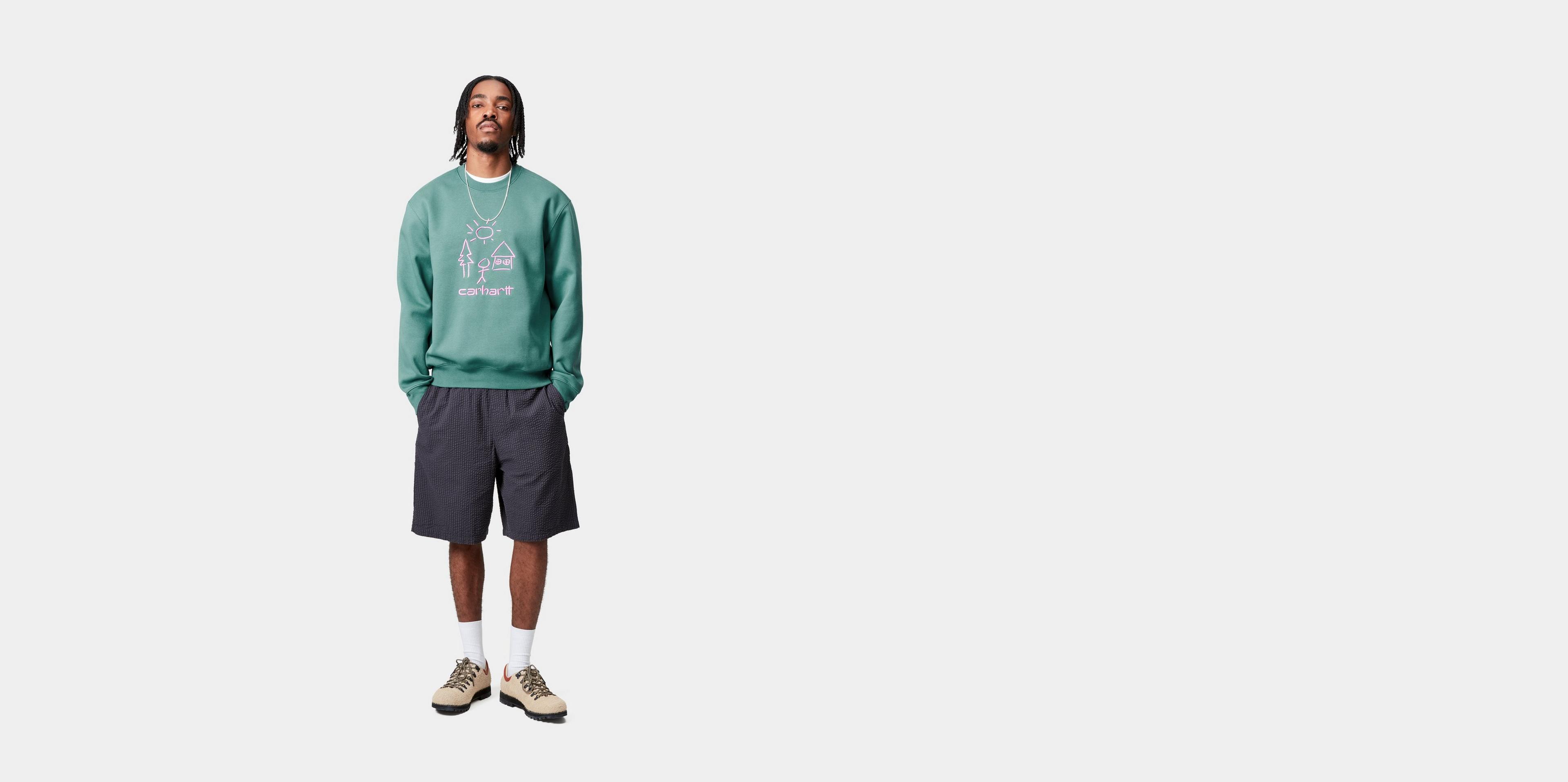 CARHARTT WIP MASTERPIECE SWEATSHIRT スウェットシャツ Carhartt WIP Masterpiece Sweatshirt, Ash Heather / Wolfsbane