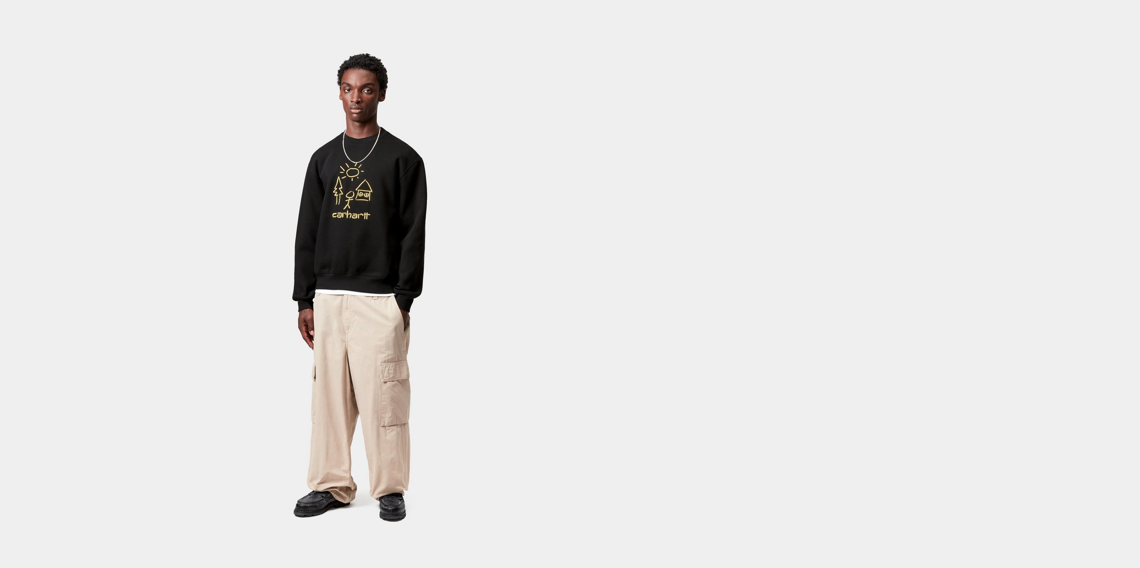 ★CARHARTT WIP Masterpiece Sweatshirt 関税込★ Carhartt WIP Masterpiece Sweatshirt, Black / Fandoghi