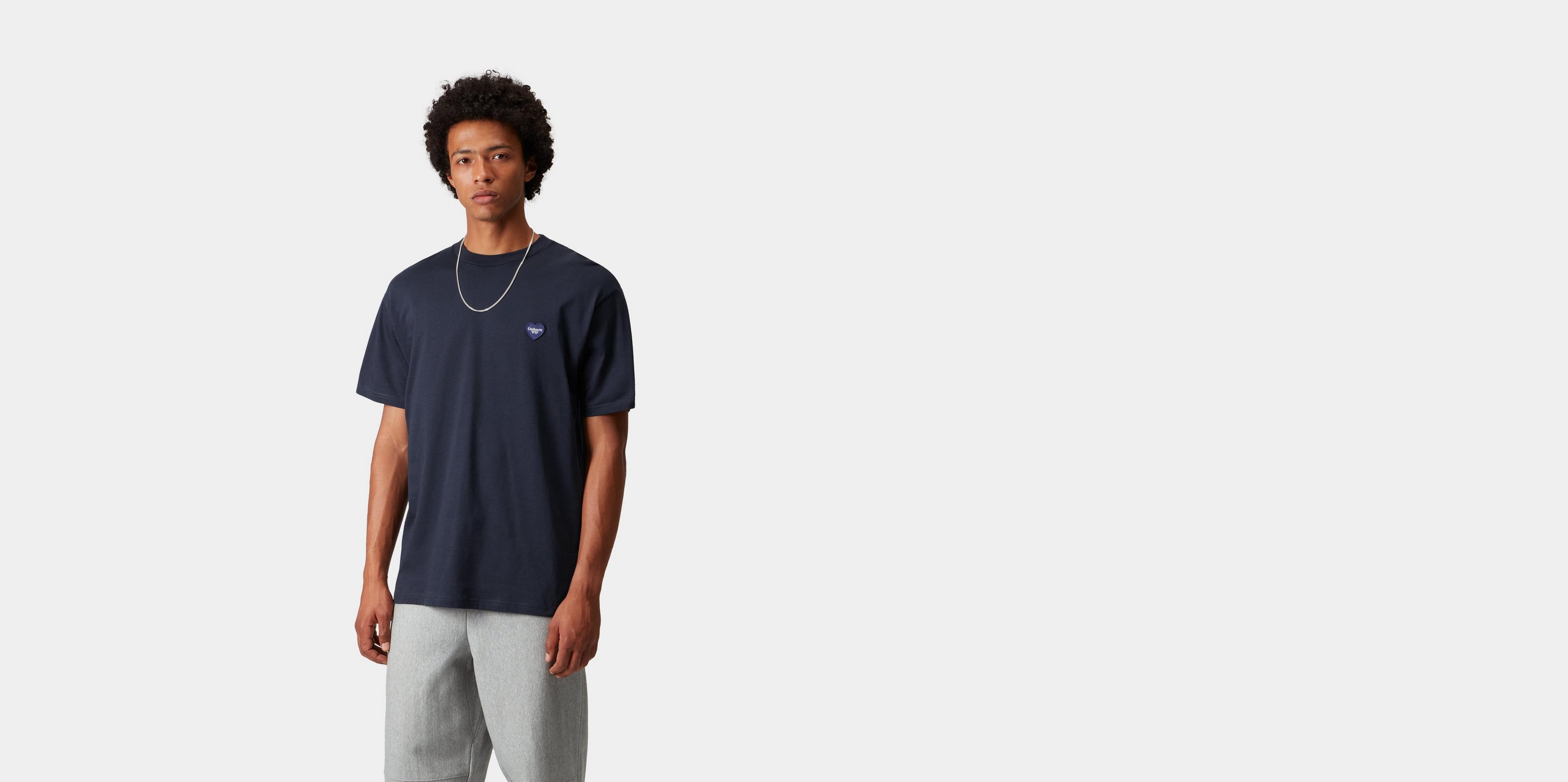 Carhartt WIP S/S Heart II Hartt T-Shirt, Blue | Official