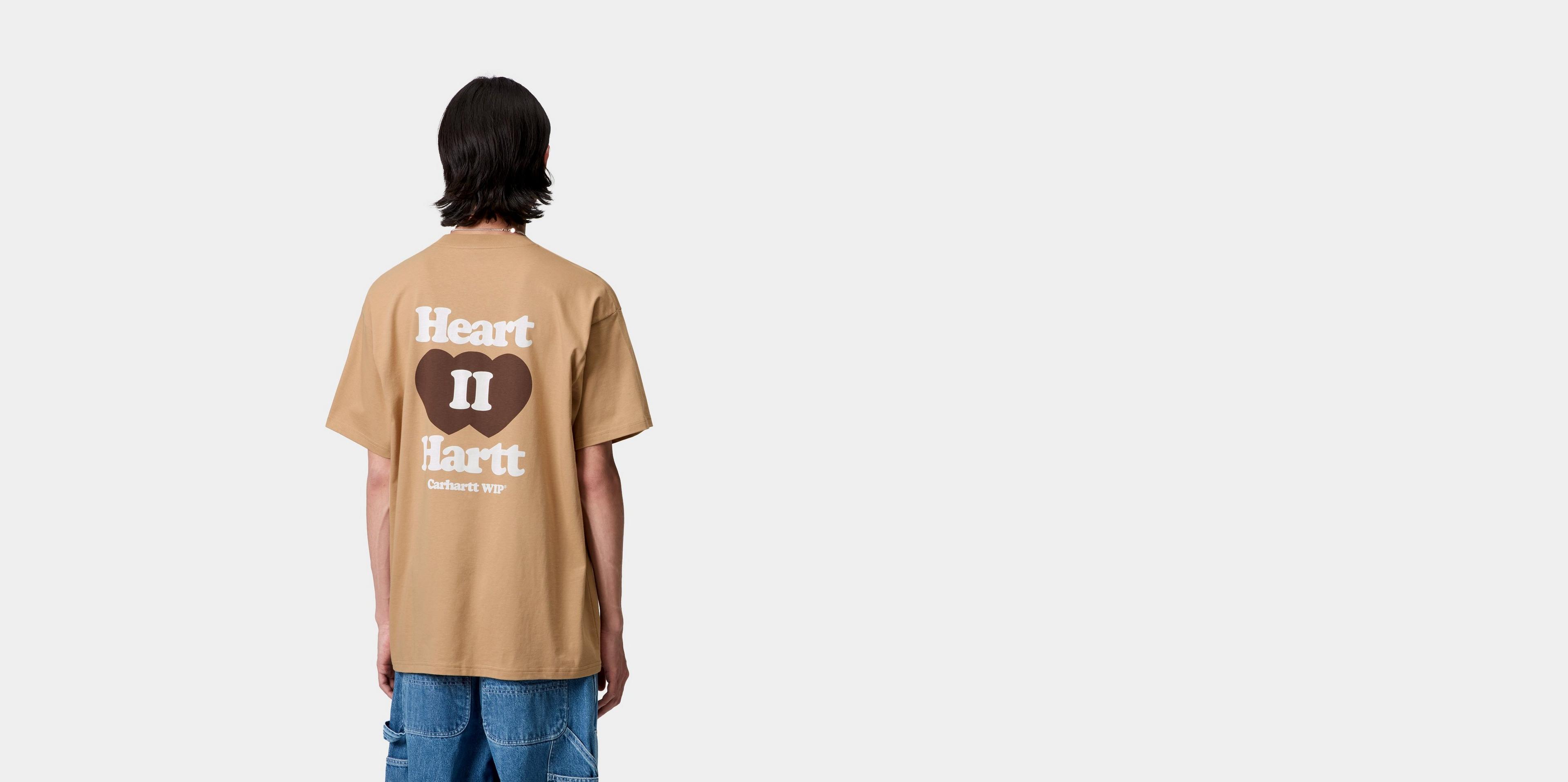 Carhartt WIP S/S Heart II Hartt T-Shirt, Dusty H Brown