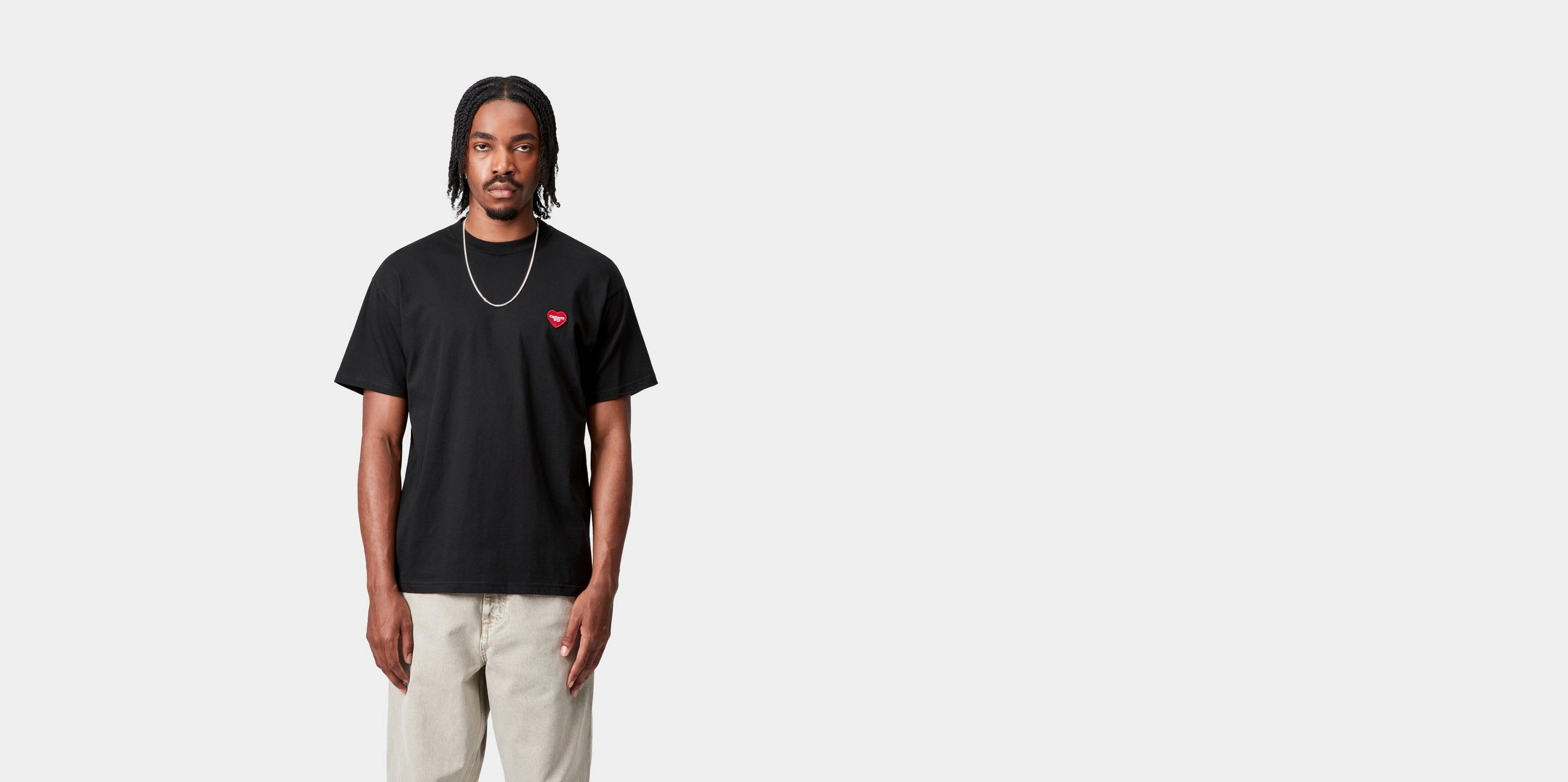 Carhartt WIP S/S Heart II Hartt T-Shirt, Black | Official