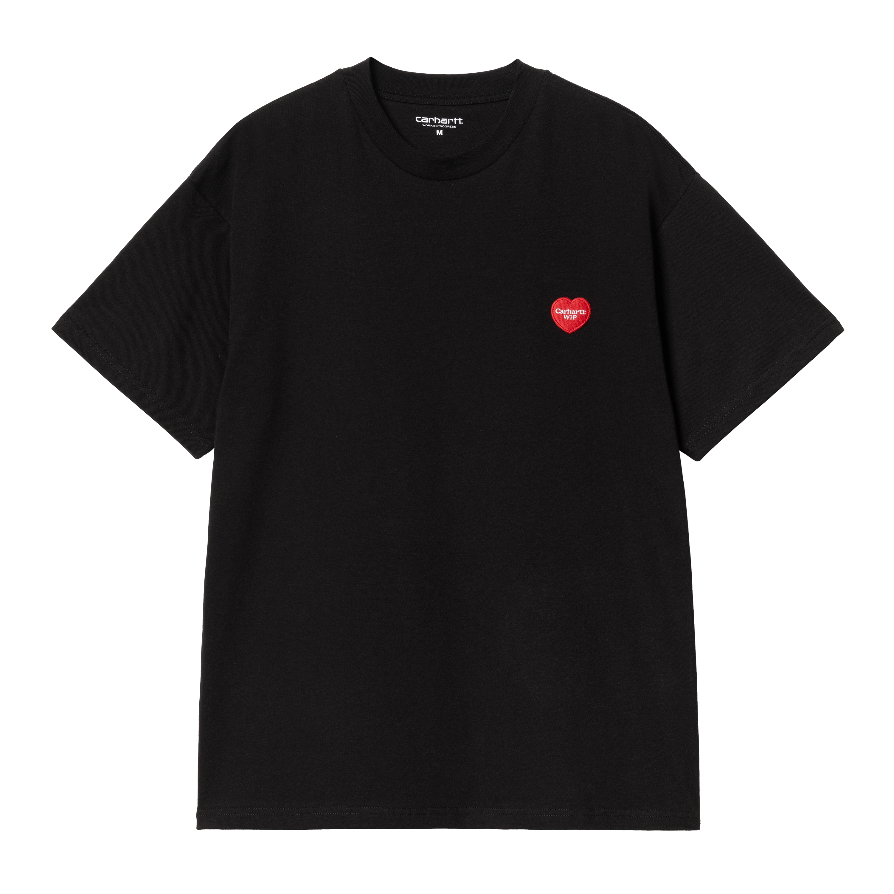 Carhartt WIP Short Sleeve Heart II Hartt T-Shirt in Black