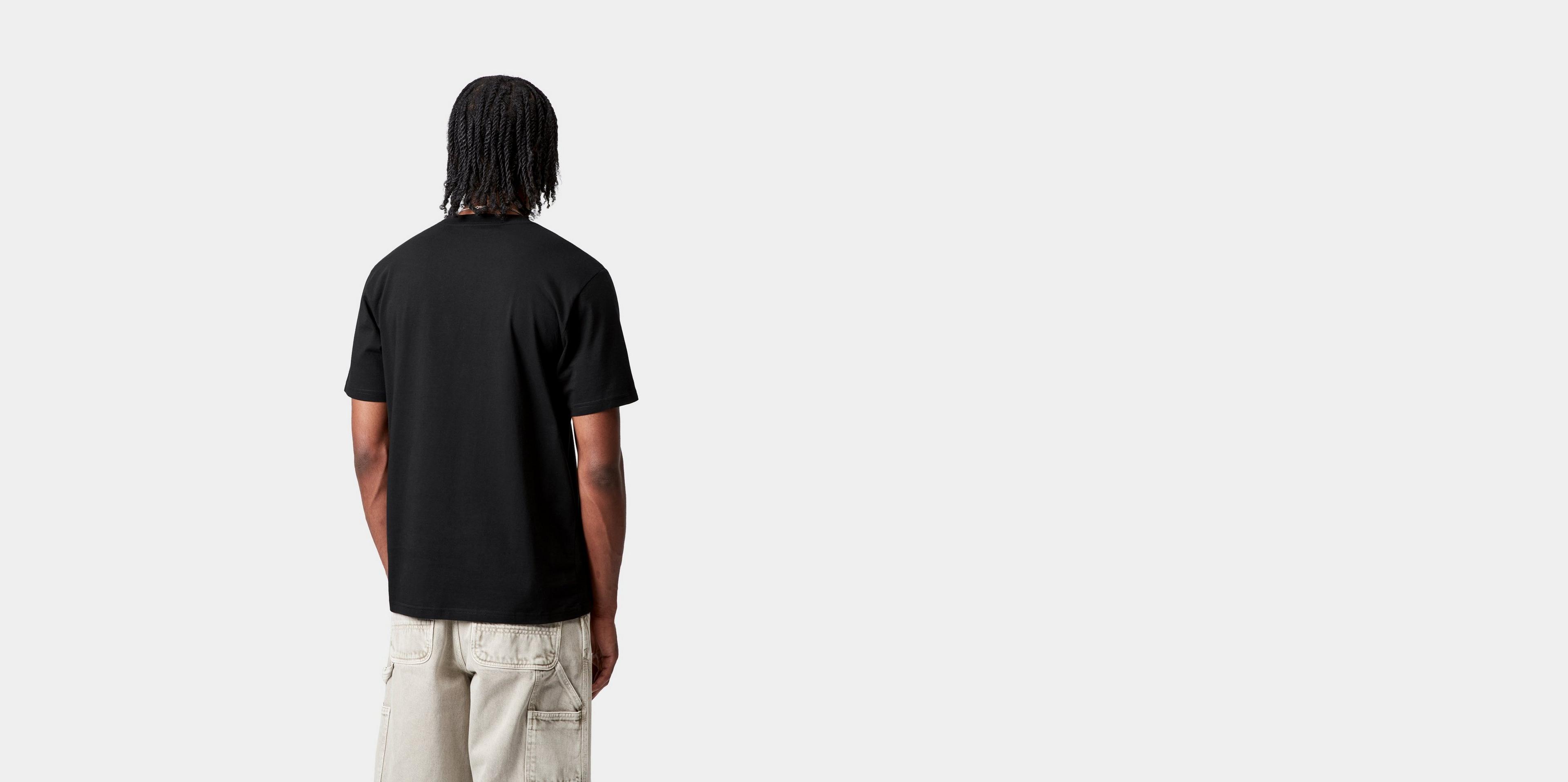 Carhartt WIP S/S Solar Chrome C-Logo T-Shirt, Black