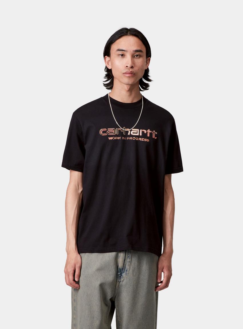 CARHARTT WIP | S/S LECTURE T-SHIRT BLACK 半袖Tシャツ 黑 Carhartt WIP S/S Solar Chrome Script T-Shirt, Black