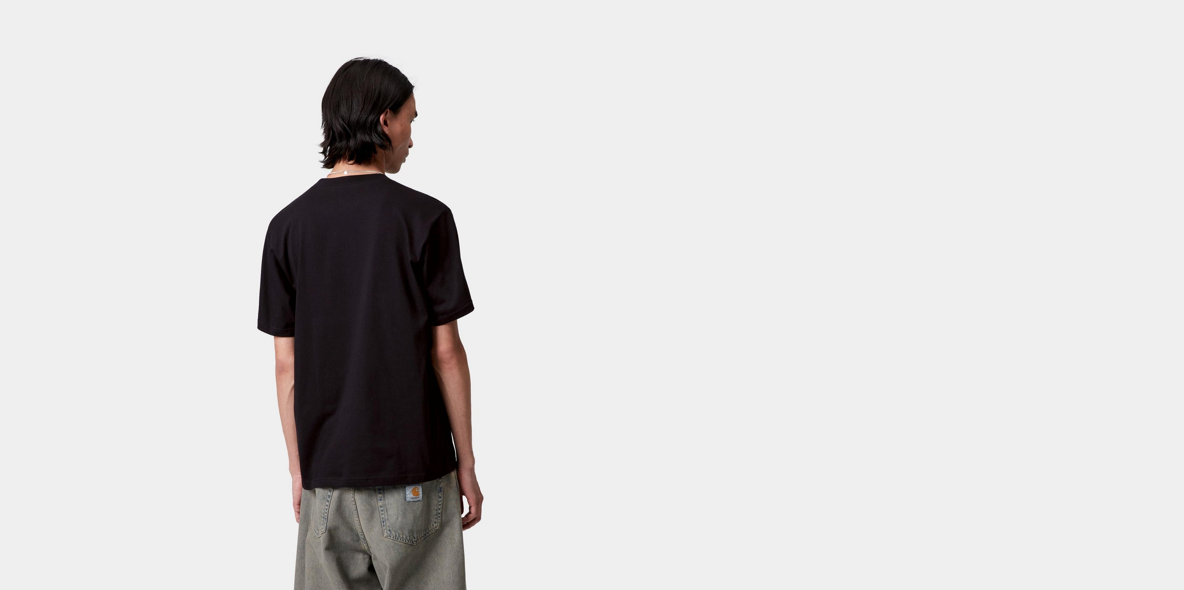 ★ドイツ発*carhartt WIP*新作*Solar Chrome Script Tシャツ/D★ Carhartt WIP S/S Solar Chrome Script T-Shirt, Black