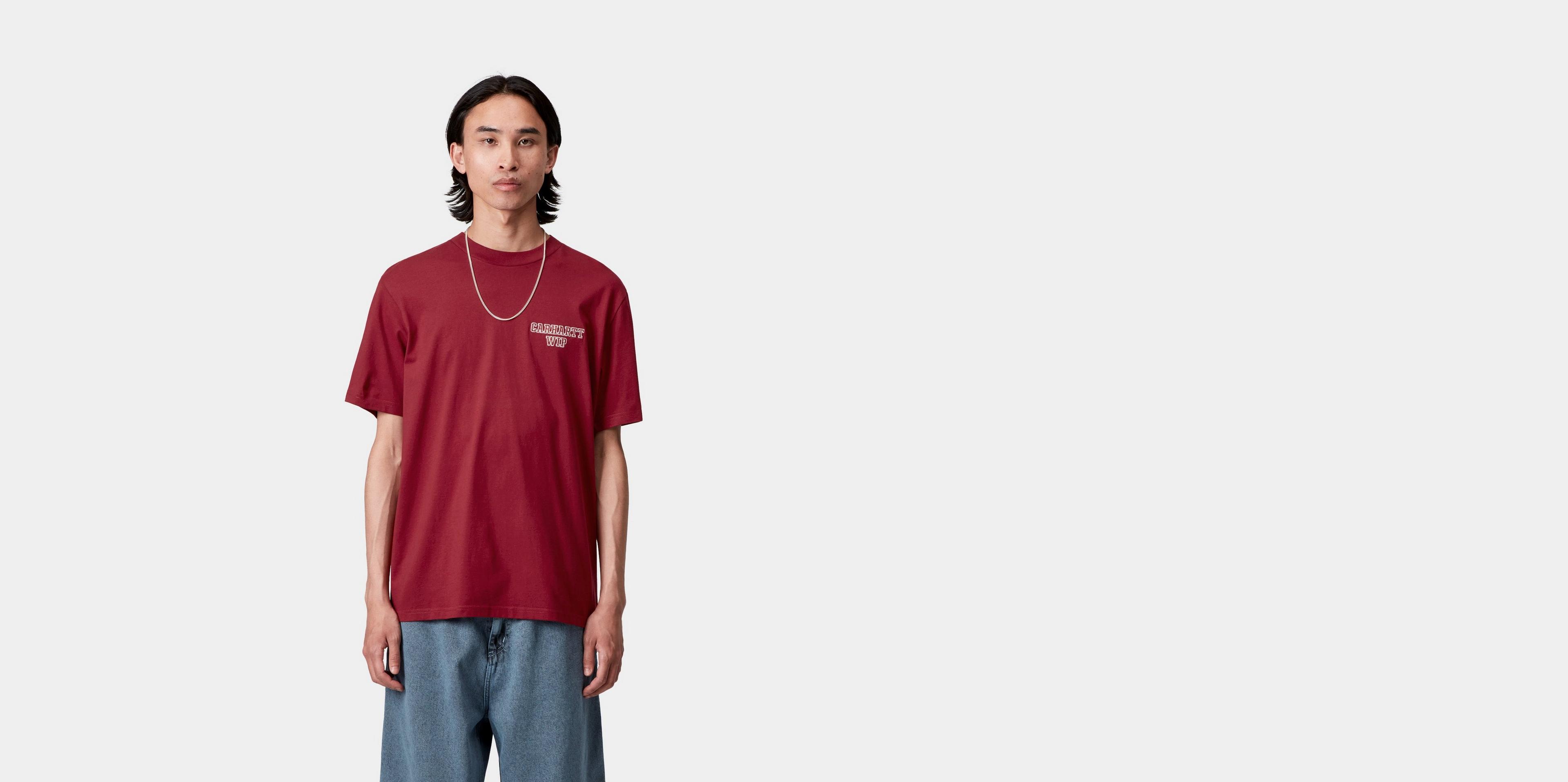 Tシャツ・カットソー Carhartt Carhartt Wip Alumni T-shirt (I035207H8XX SCARLET) Carhartt WIP S/S Alumni T-Shirt, Scarlet | Official Online Store