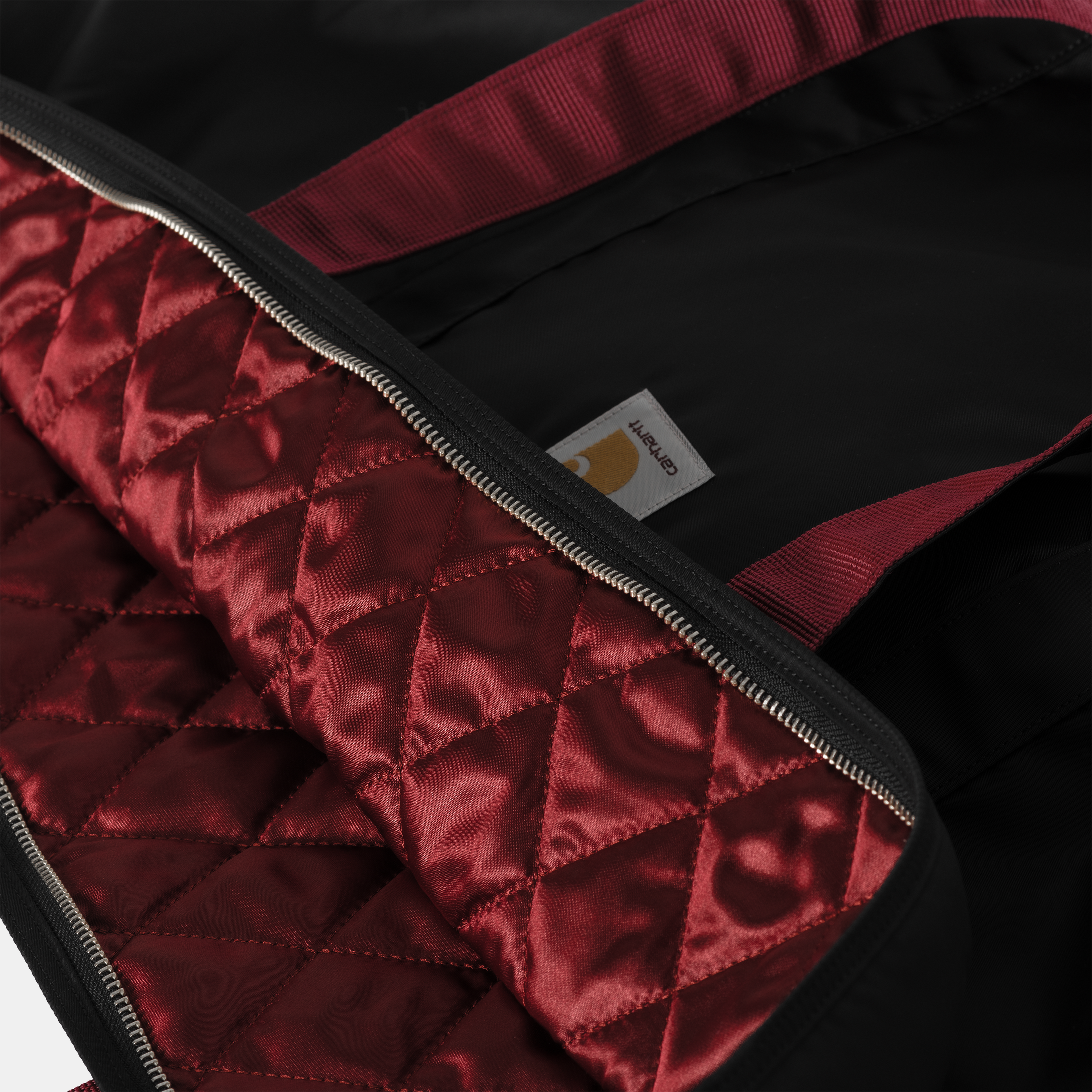 Carhartt WIP Alumni Tote Bag, Black / Scarlet | Official Online Store