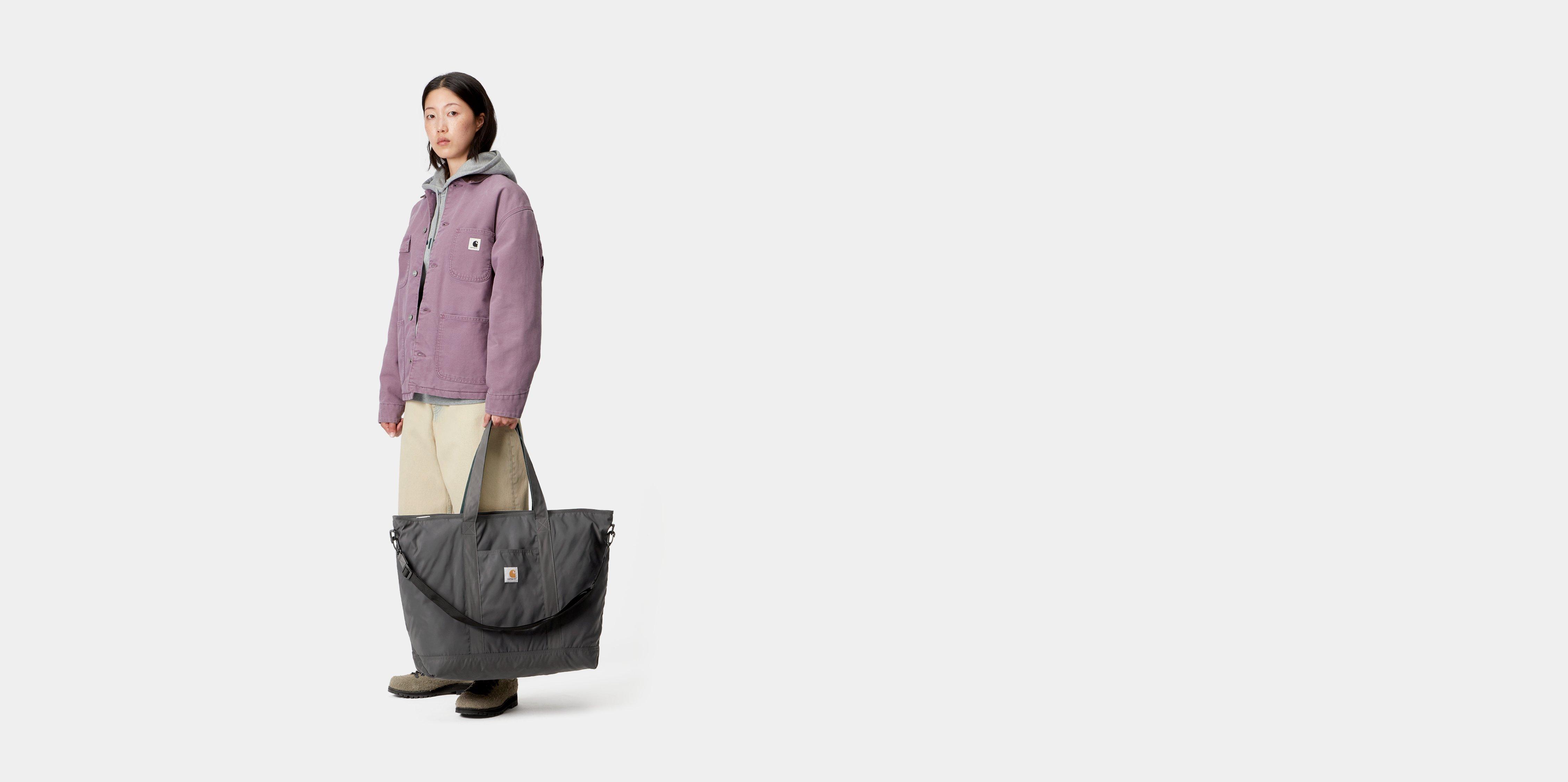 Carhartt WIP Alumni Tote Bag Graphite / Dark Fir | grey