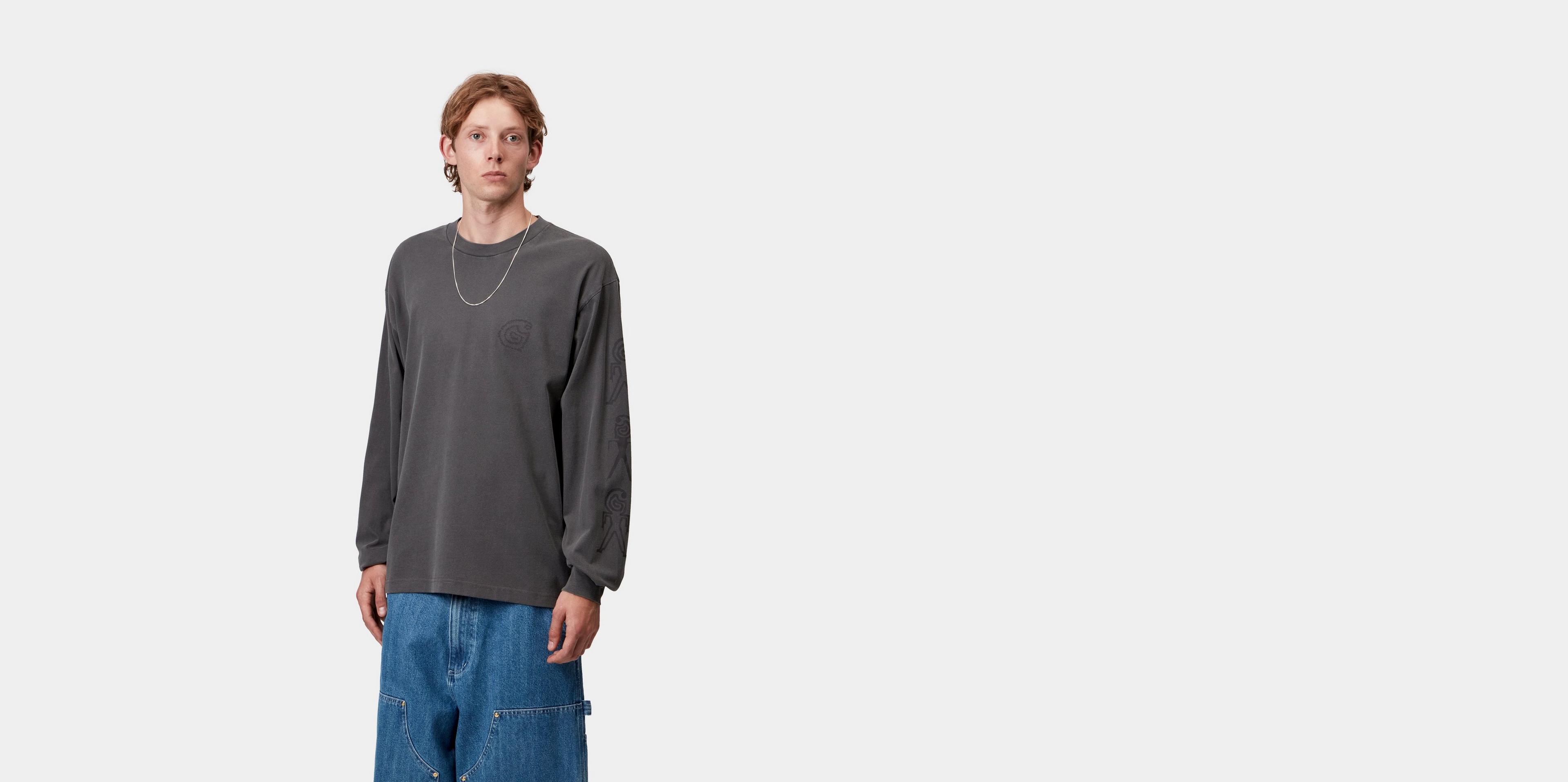 [CARHARTTWIP] L/S TERRESTRIAL T-SHIRT ★大人気★ Carhartt WIP L/S Terrestrial T-Shirt, Pale Olive / Dollar