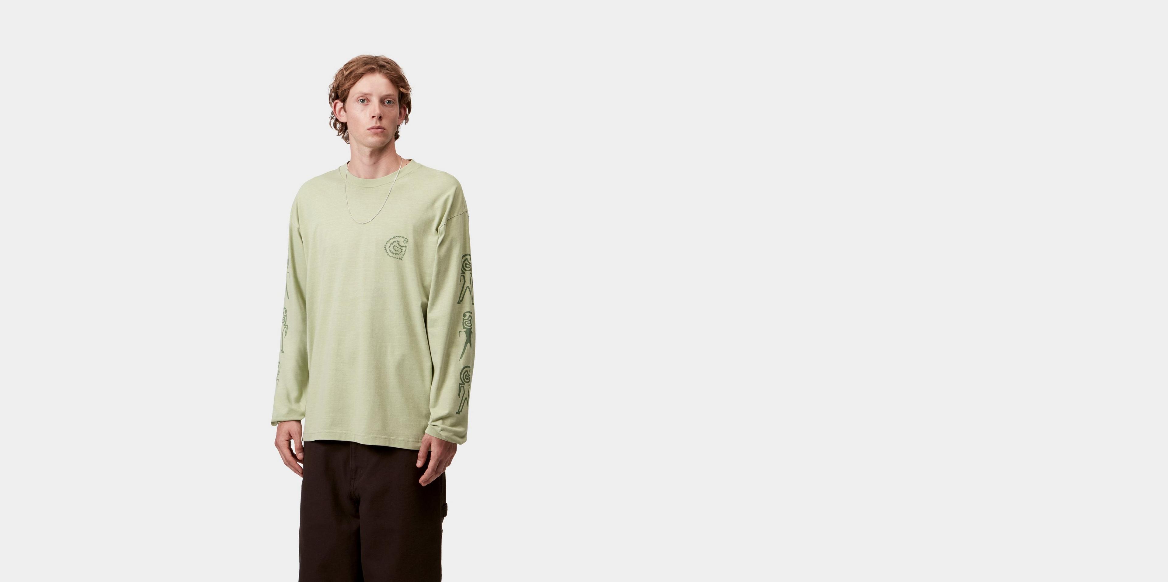 さらに100円引き◆CARHARTT◆L/S GRIN T-SHIRT Carhartt WIP Catalogue T-Shirt | Rainforest / White | SVD