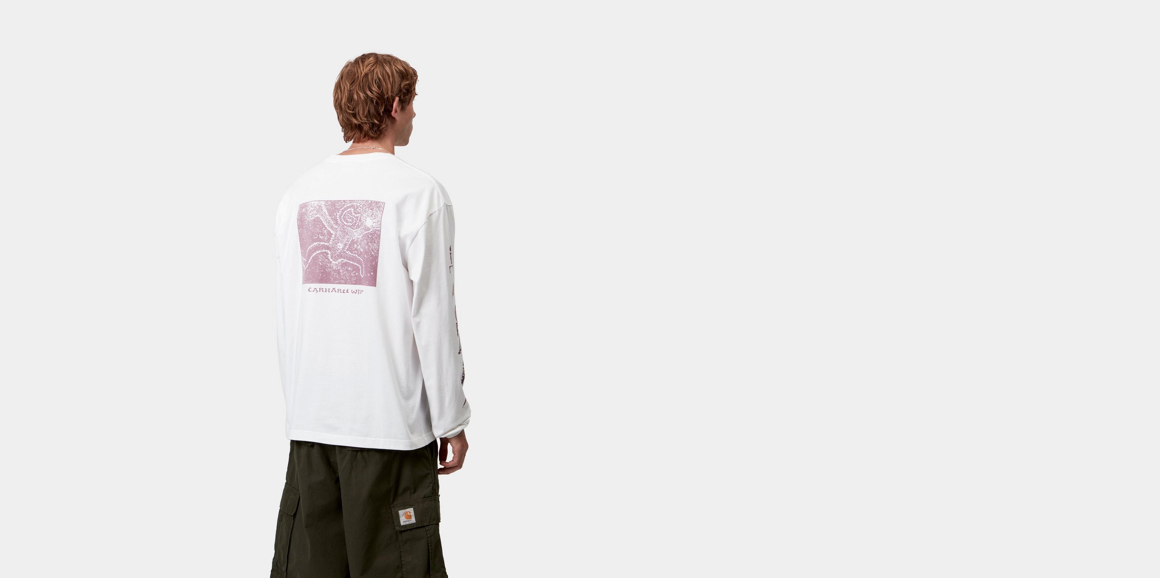 Tシャツ・カットソー Carhartt Wip S S Rotation T-Shirt Air Pink White Carhartt WIP S/S Rotation T-Shirt, Air Pink / White