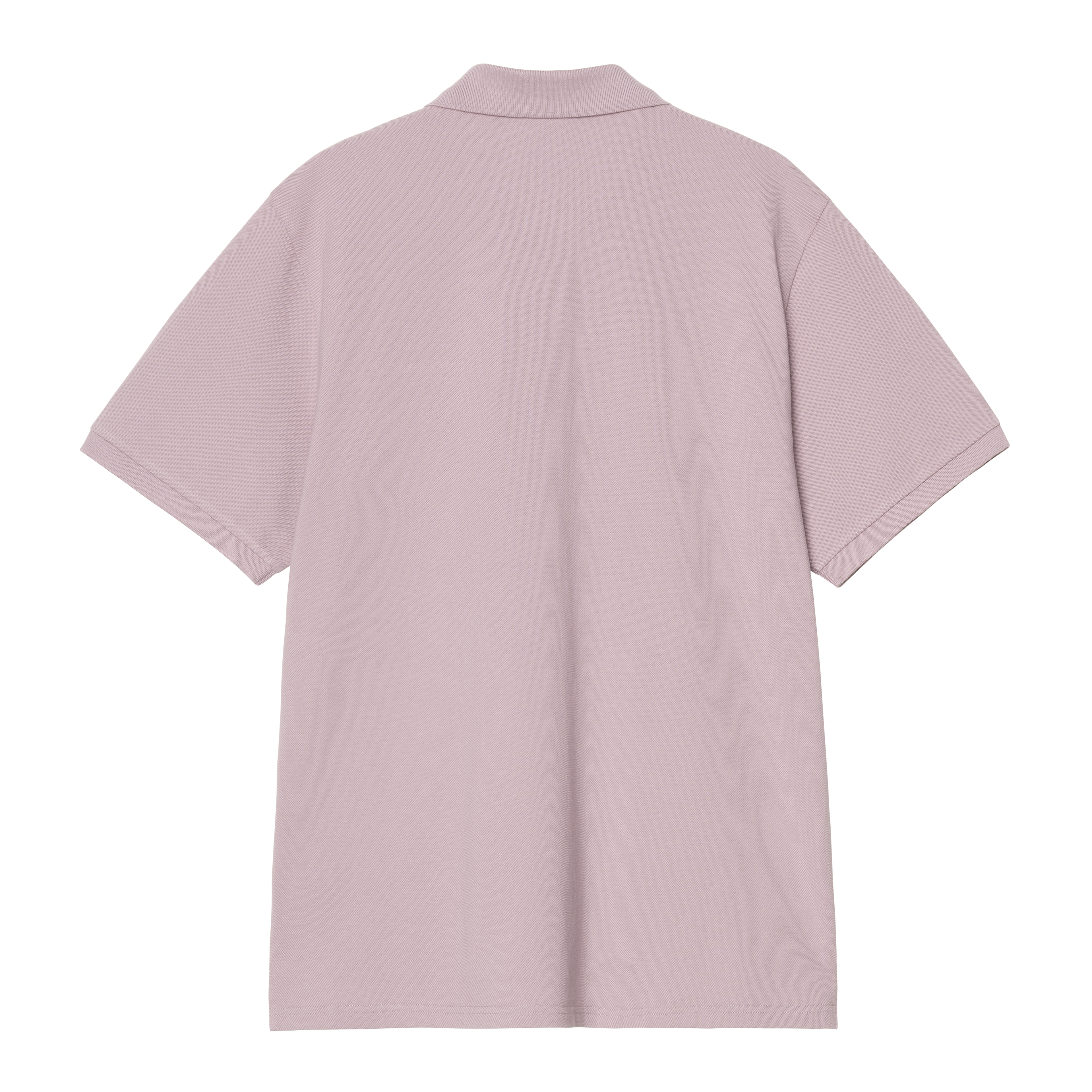 Carhartt WIP S/S Carhartt Script Polo, Pink Fog / White | Official