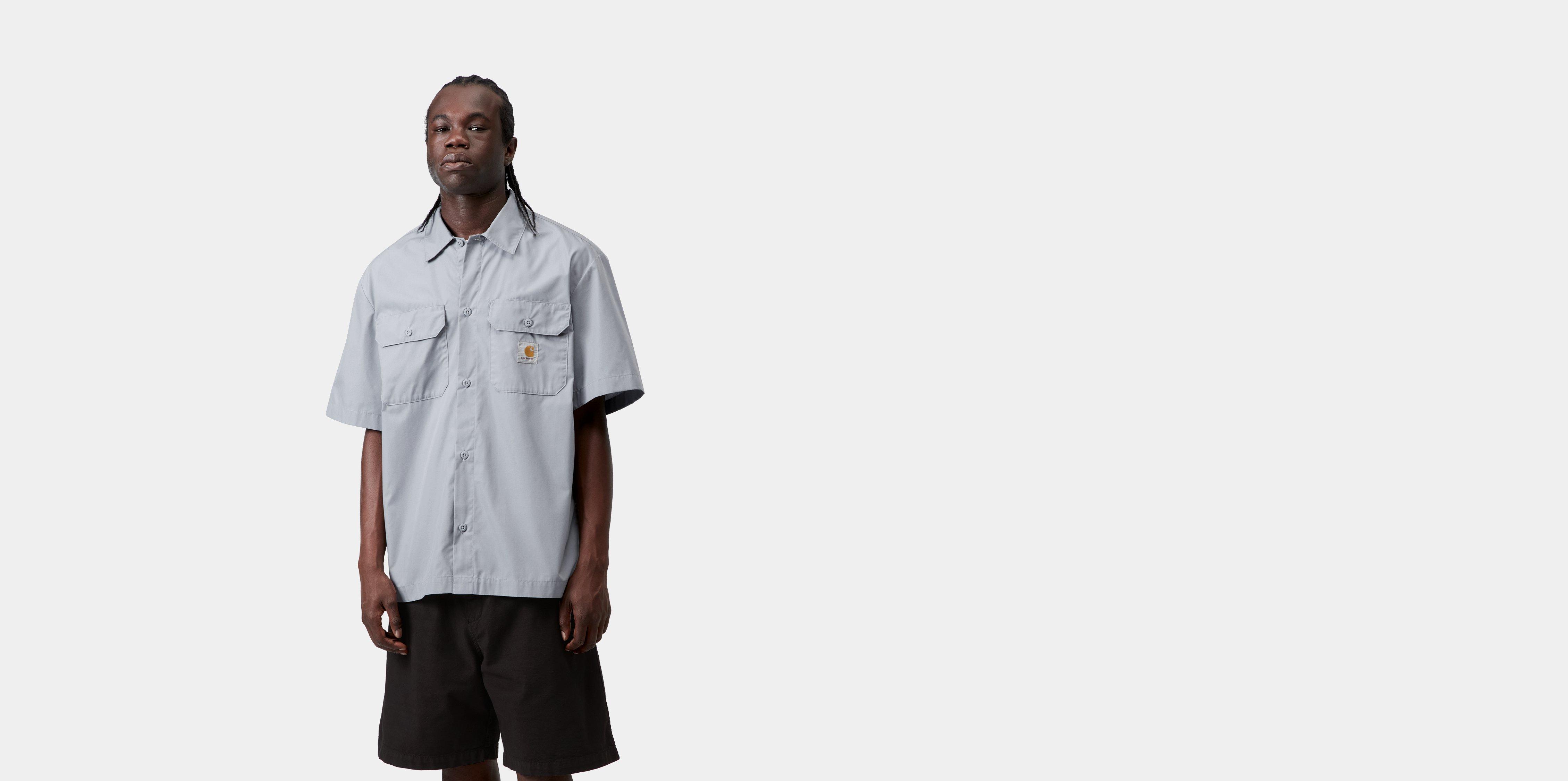 Carhartt WIP S/S Craft Shirt Mirror | grey|blue | S | Men