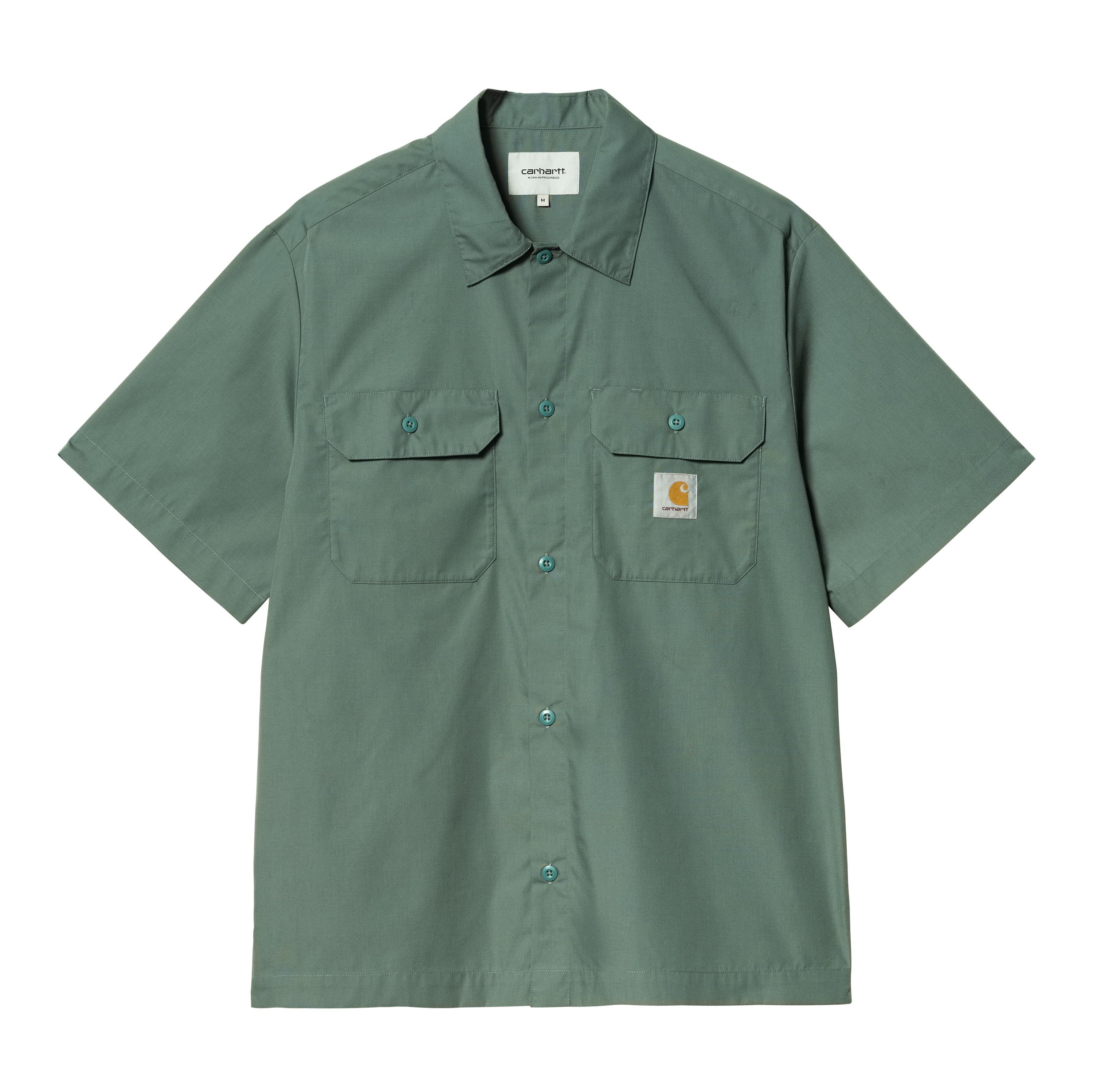 CARHARTT WIP｜SHORT-SLEEVED SHIRTS (S/S Lucas Shirt (I03 Carhartt WIP Lucas Short Sleeve Shirt | Blue (bleached