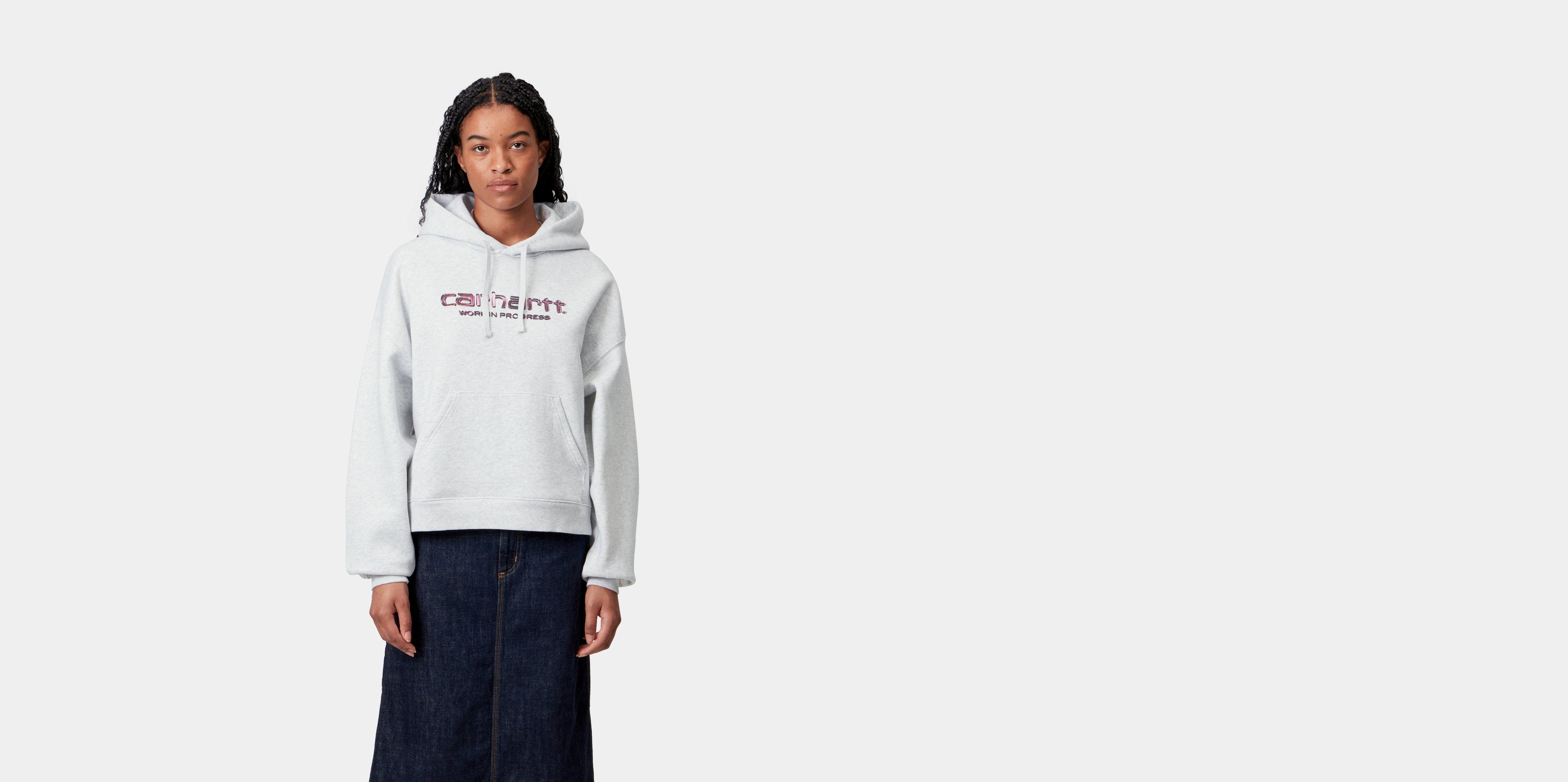 Carhartt WIP W' Hooded Solar Chrome Sweatshirt Ash Heather | grey | S | Women