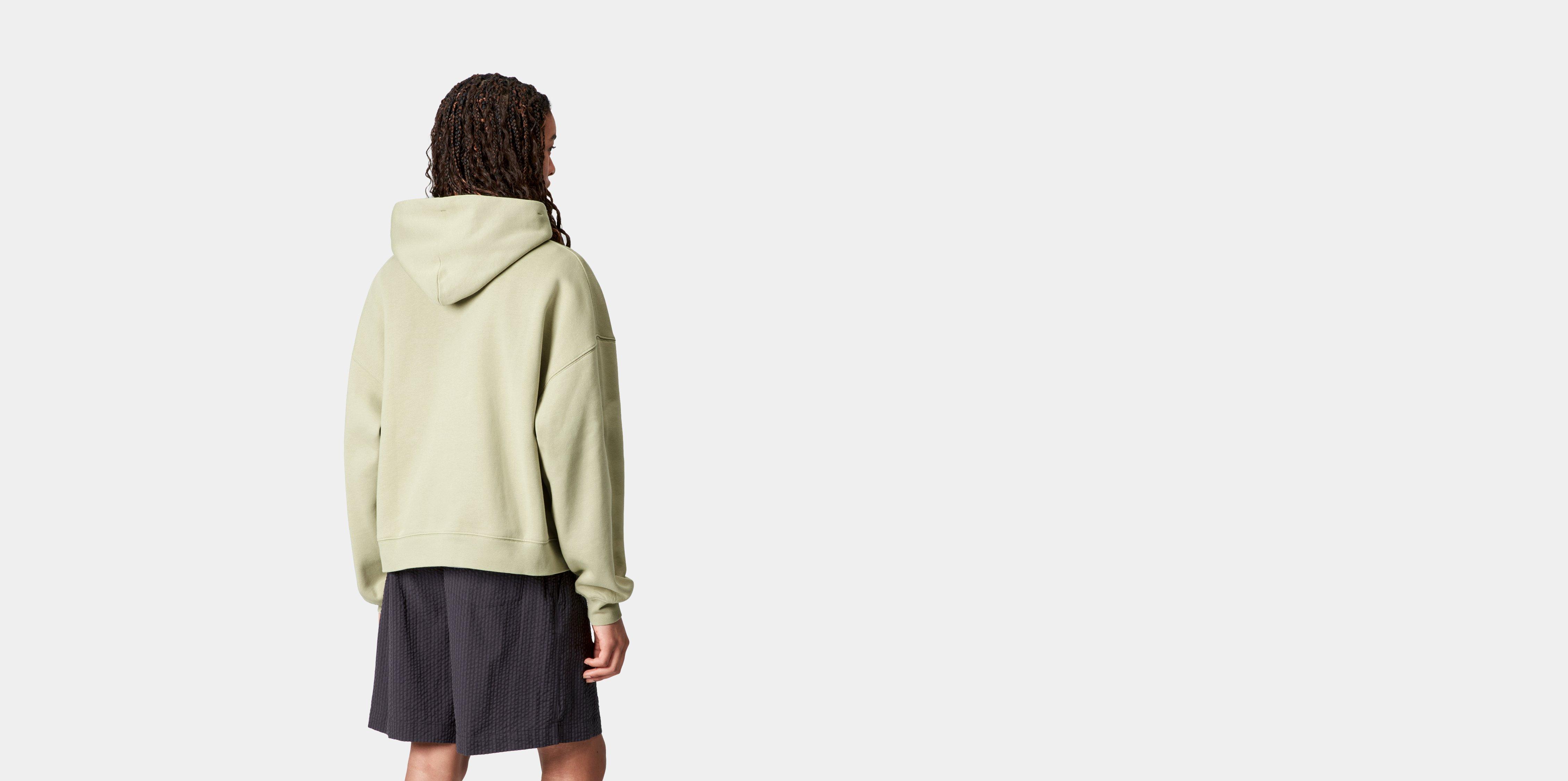 Carhartt WIP W' Hooded Solar Chrome Sweatshirt, Pale Olive