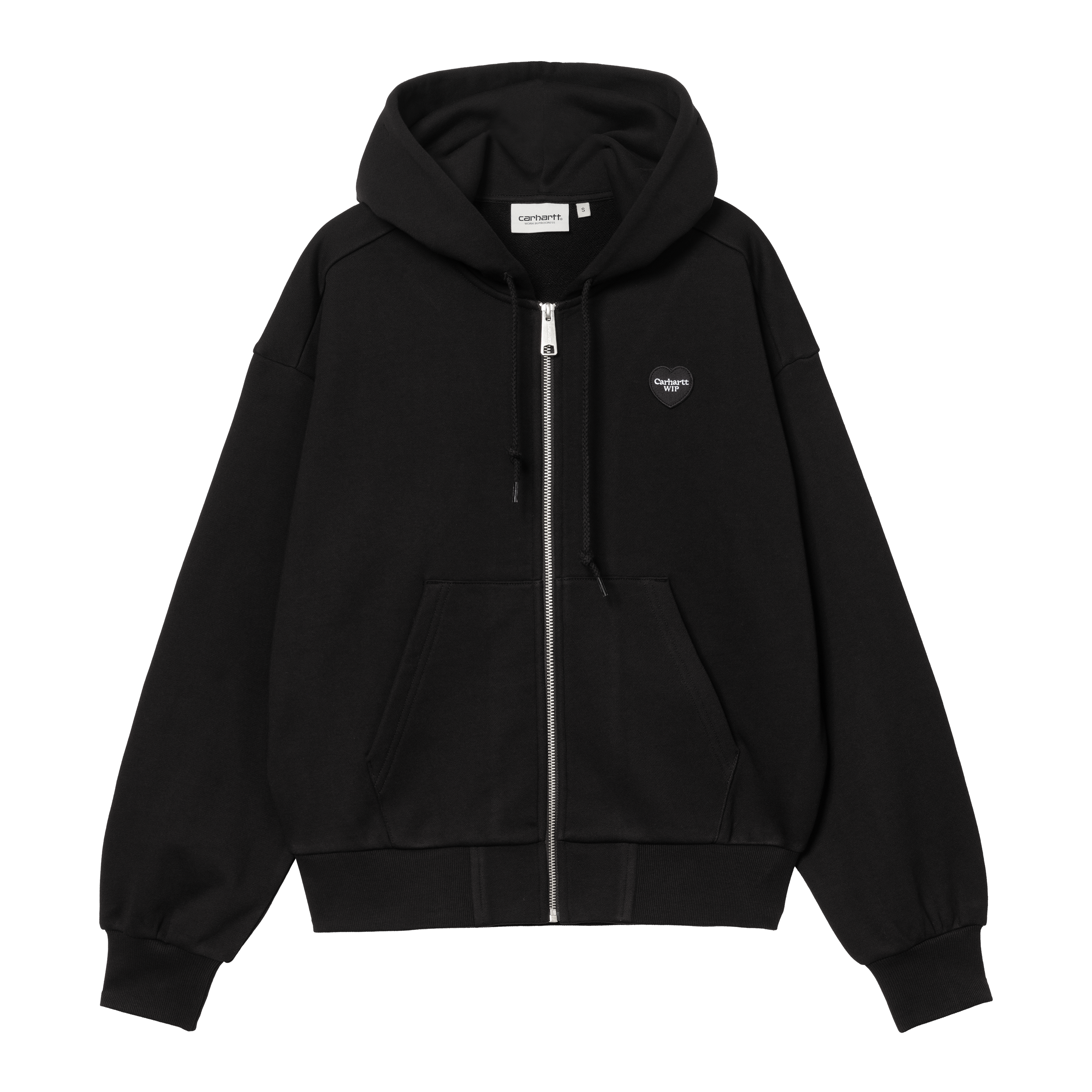 【carhartt】速達無料 \"Heart II Hartt\" ジップ フーディ /Black Carhartt WIP heart II hartt zip through hoodie in black | ASOS