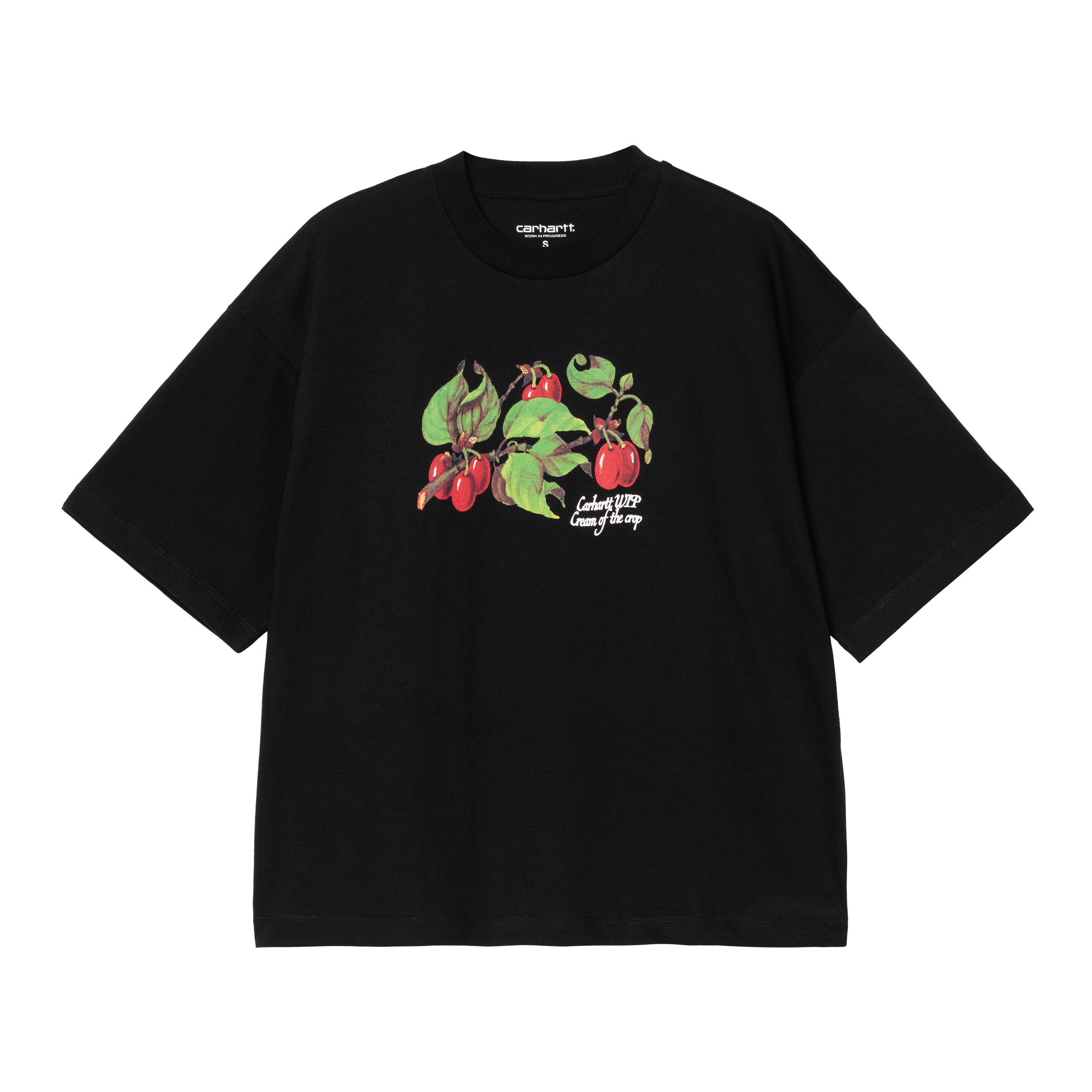 Carhartt WIP Women’s Short Sleeve Cream Of The Crop T-Shirt in Schwarz