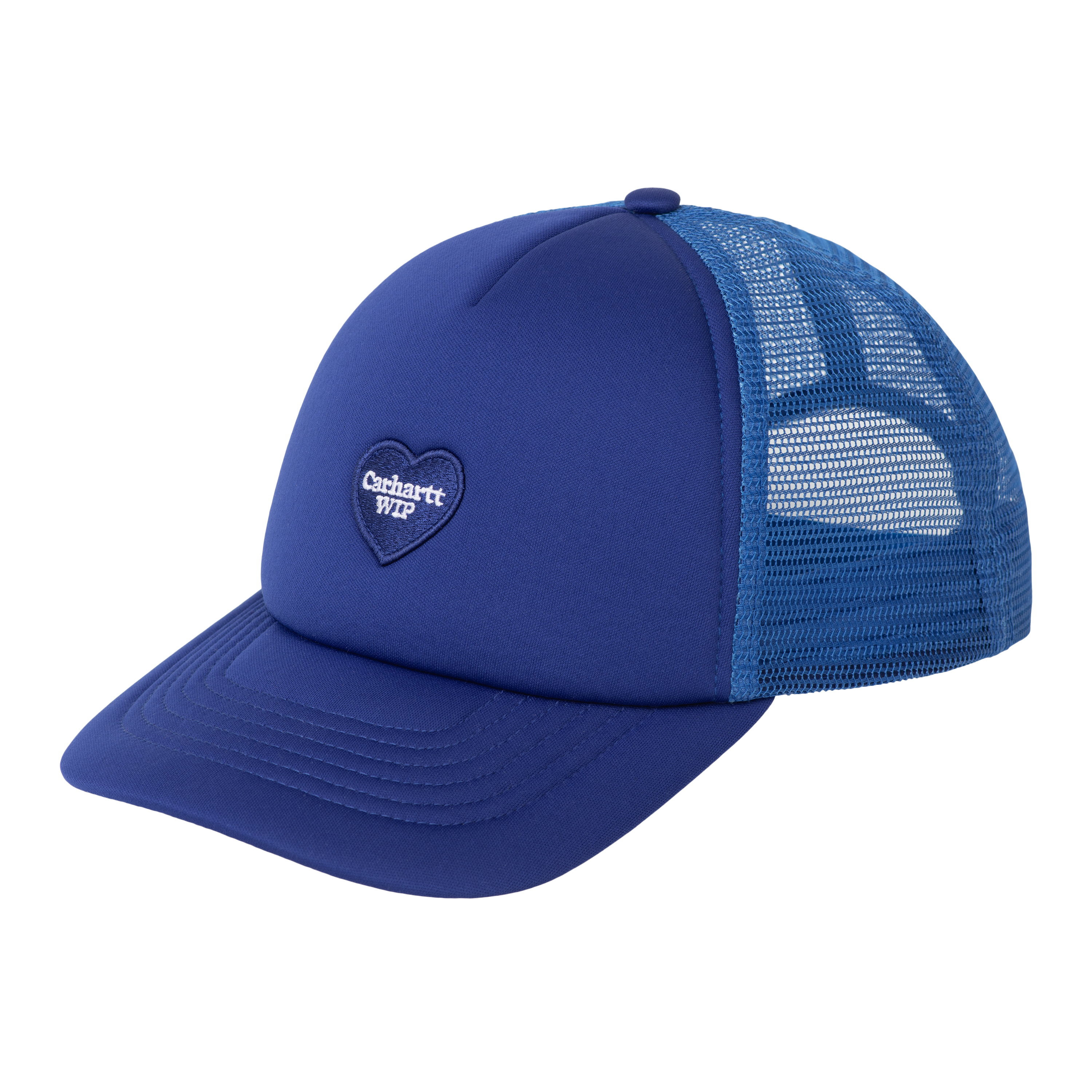 Carhartt WIP Heart Patch Trucker Cap Wolfsbane | blue