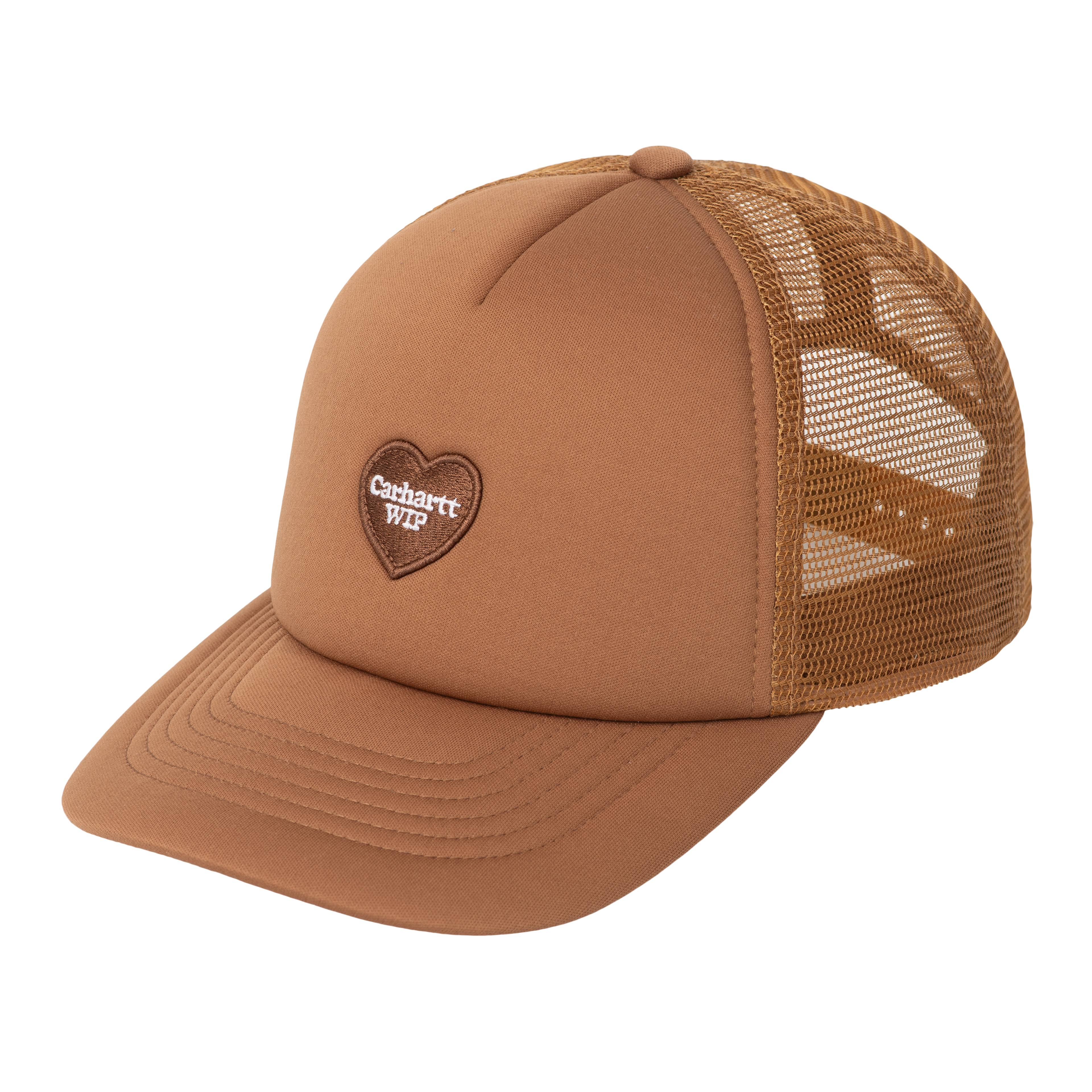 Carhartt WIP Heart Patch Trucker Cap, Hamilton Brown