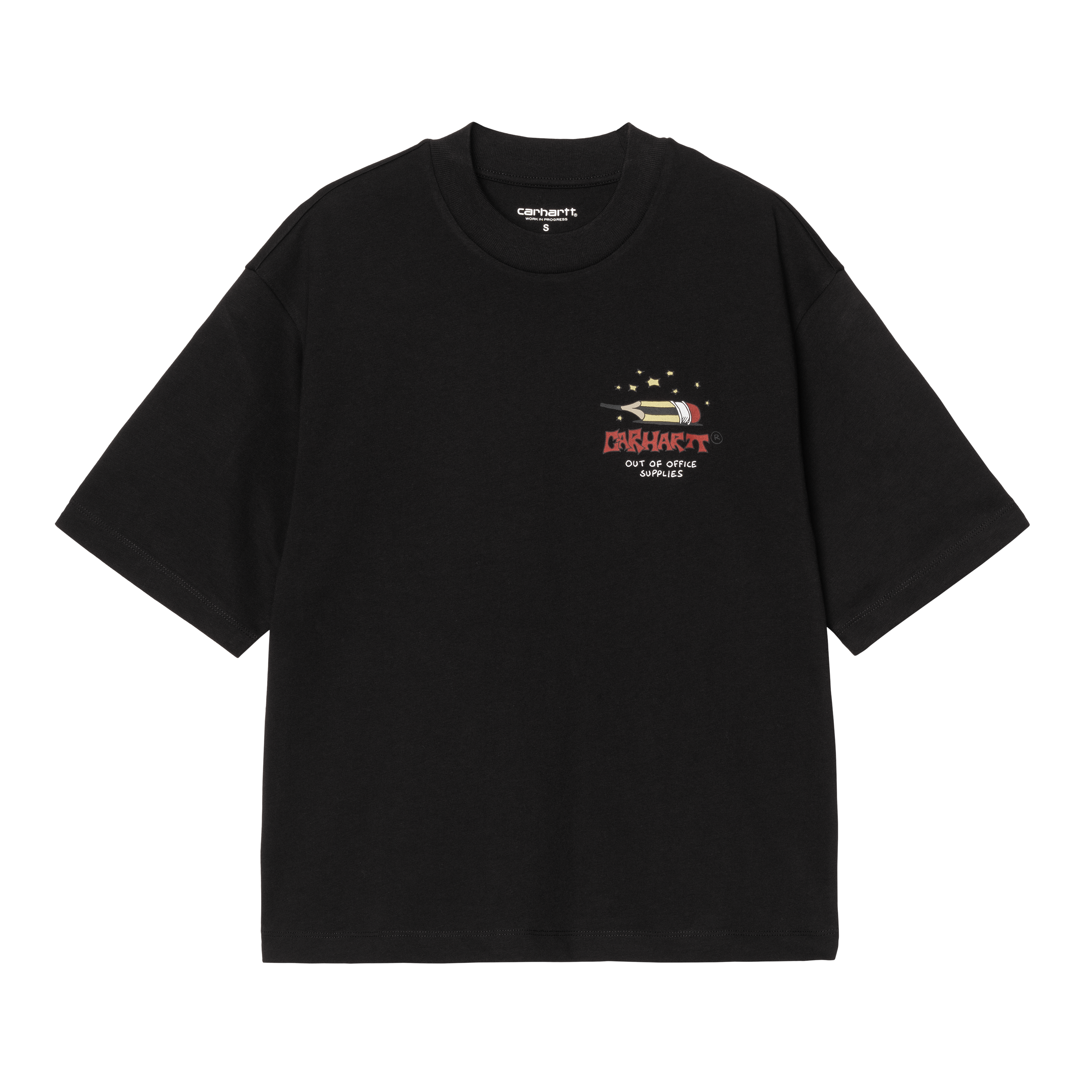 Carhartt WIP Women’s Short Sleeve Office Supplies T-Shirt in Schwarz