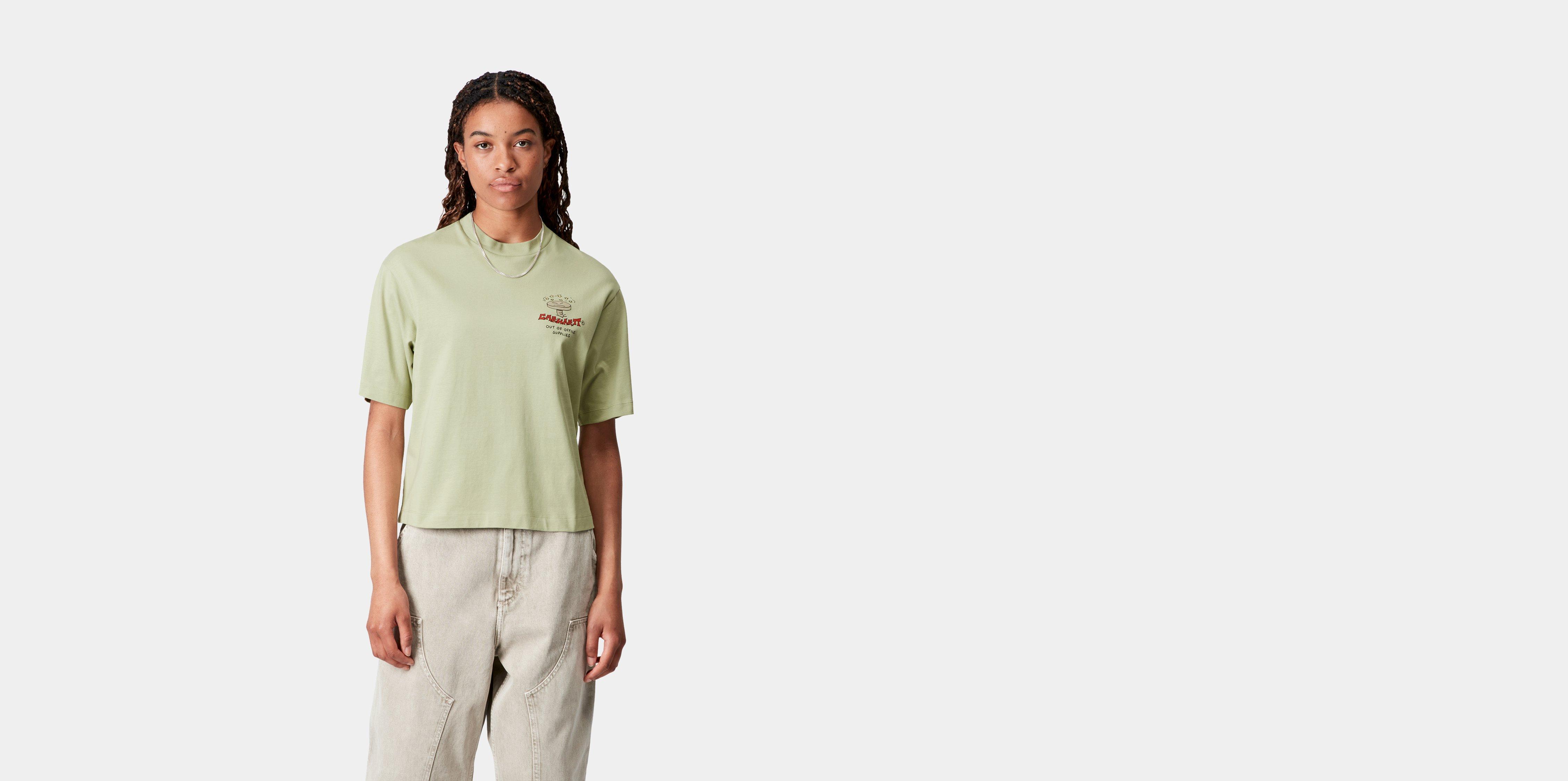 Carhartt WIP W' S/S Office Supplies T-Shirt Pale Olive | green | M | Women