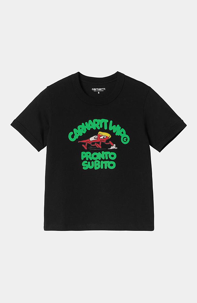 【関税&送料込】Carhartt WIP T-shirts and Polos Black Carhartt WIP W' S/S Pronto T-Shirt, Black | Official Online