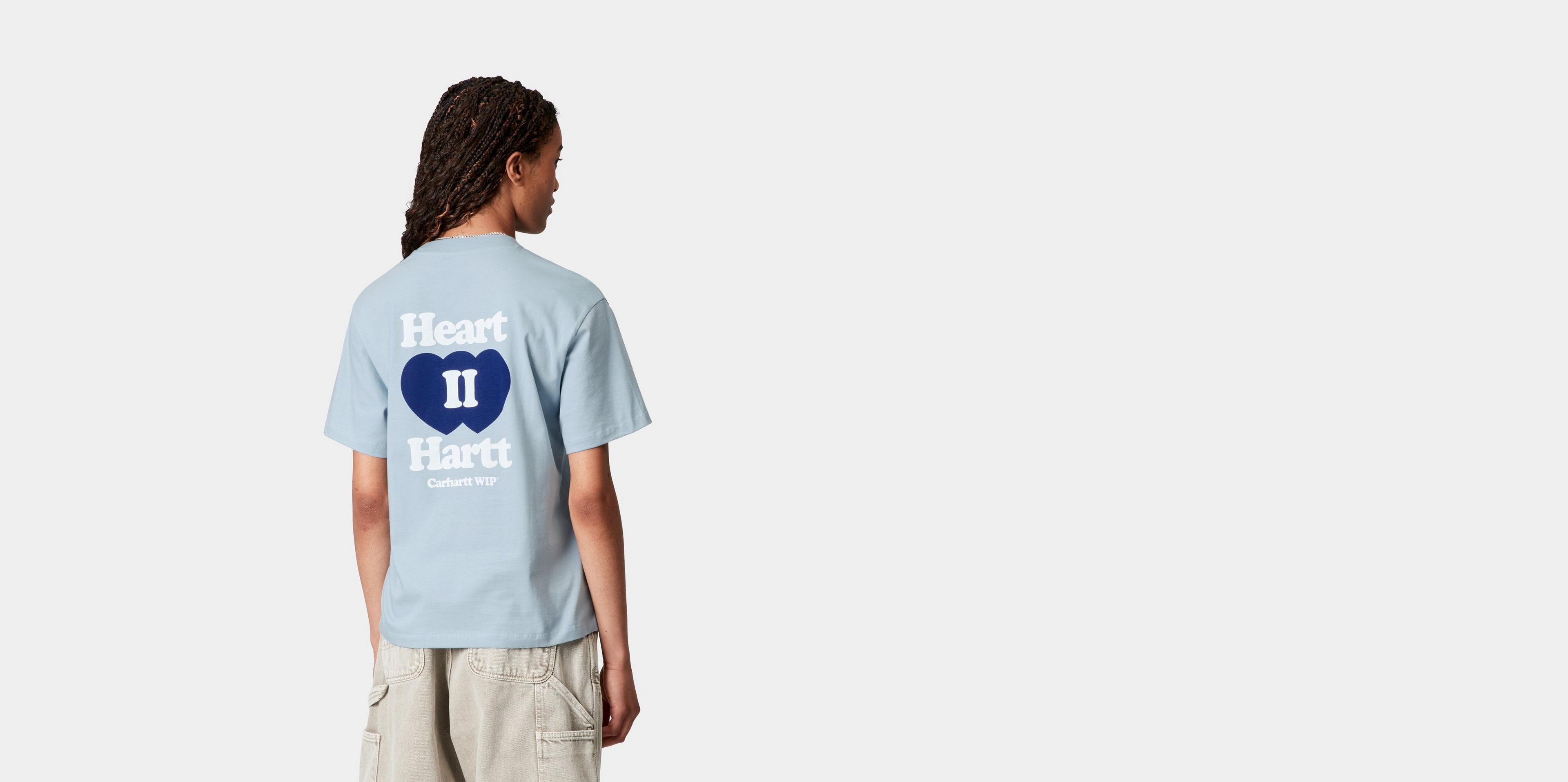 ★ドイツ発*carhartt WIP*新作*Hartt Chain Tシャツ/BLUE★ Carhartt WIP - Heart II Hartt Blue - T-Shirt | Impericon