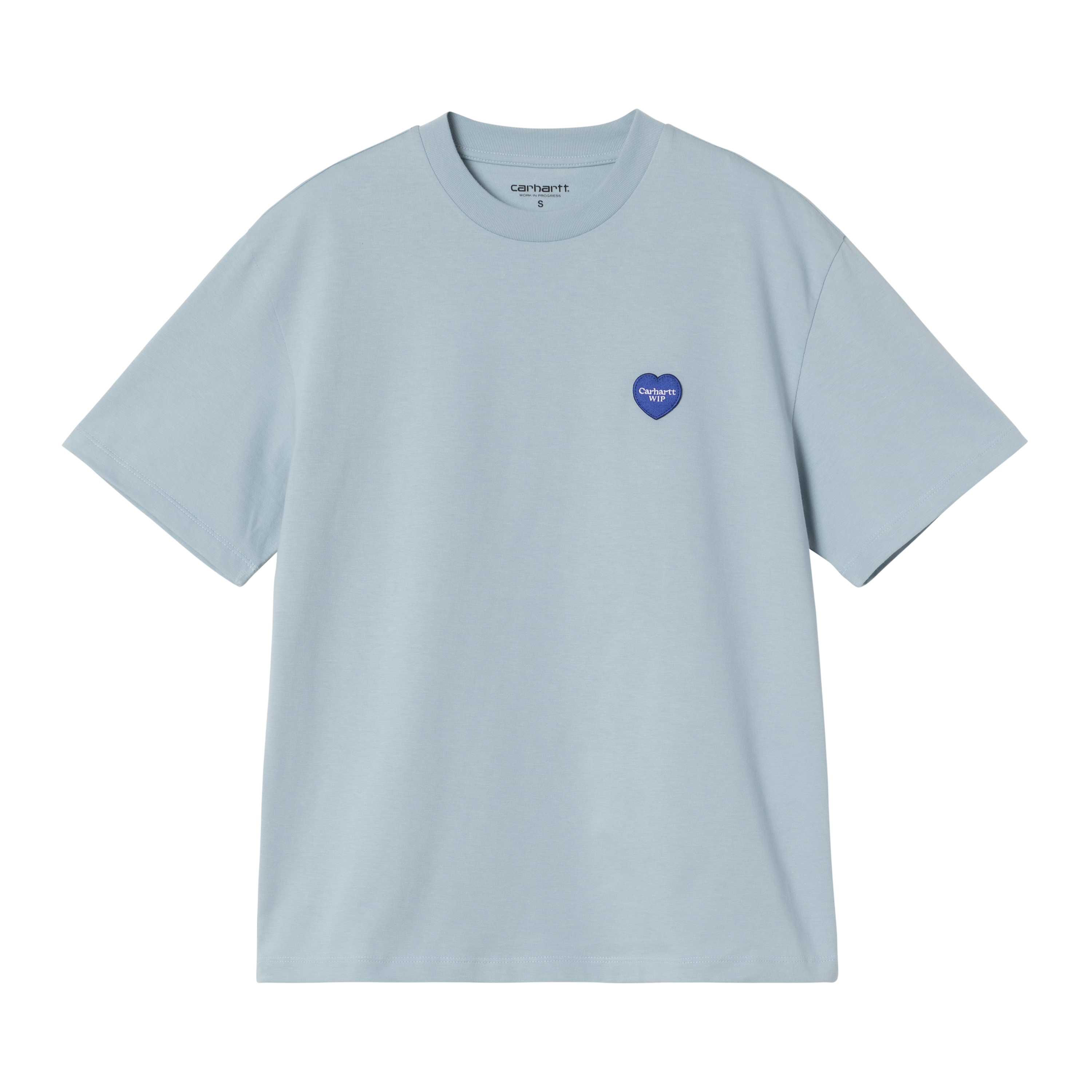 Carhartt WIP W' S/S Heart II Hartt T-Shirt, Blue Fog