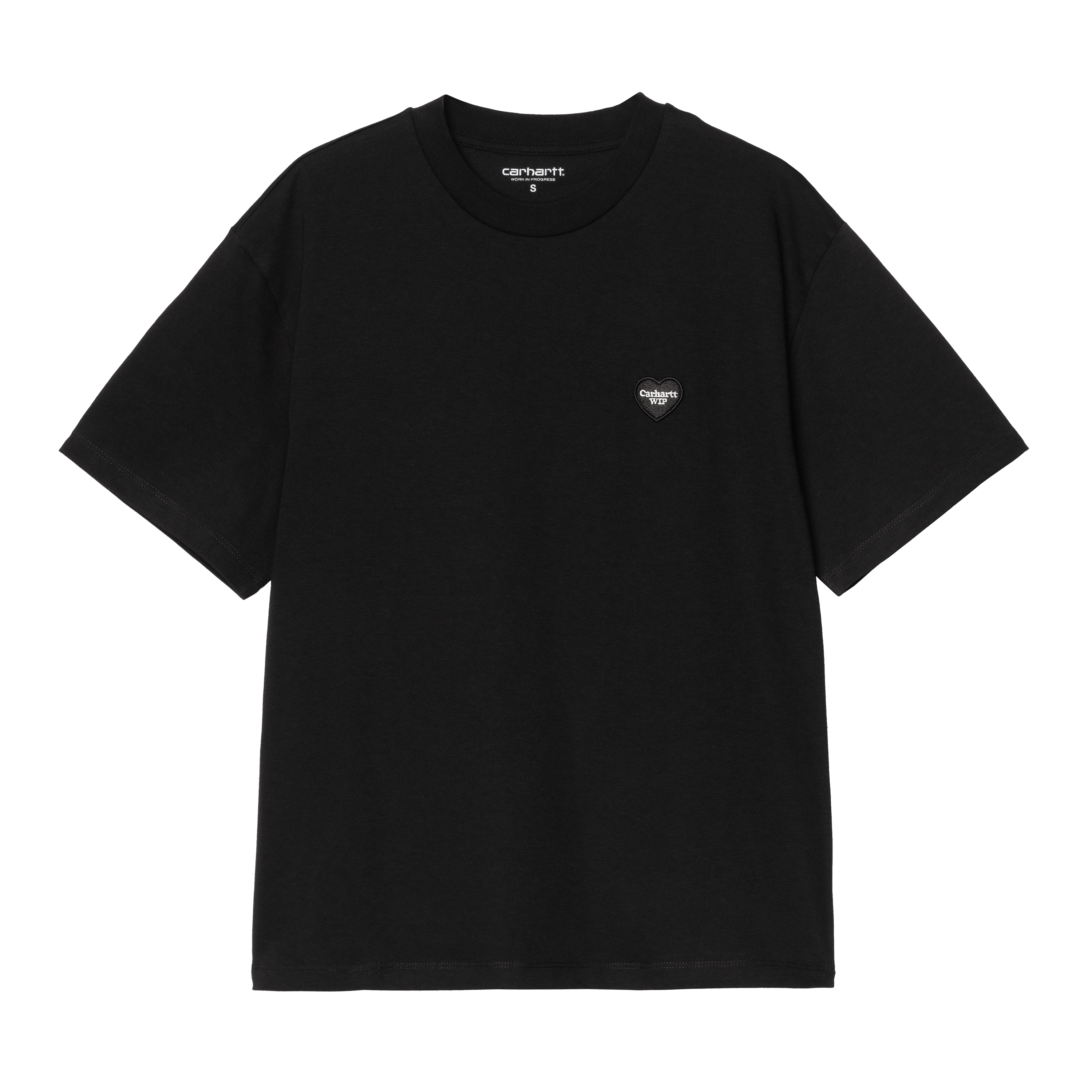 Carhartt WIP Women’s Short Sleeve Heart II Hartt T-Shirt in Schwarz
