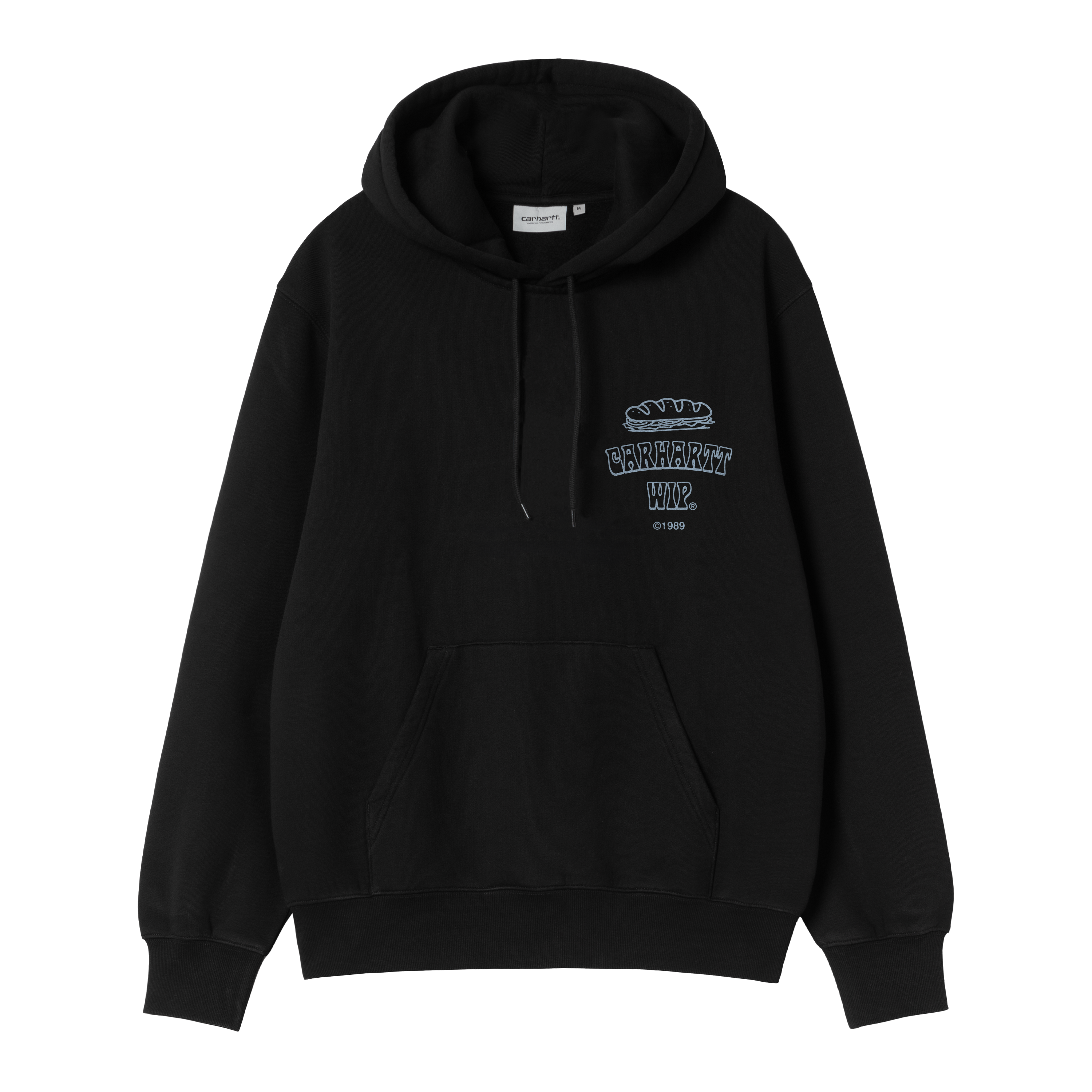 Carhartt WIP Hooded Sandwich Sweatshirt in Black